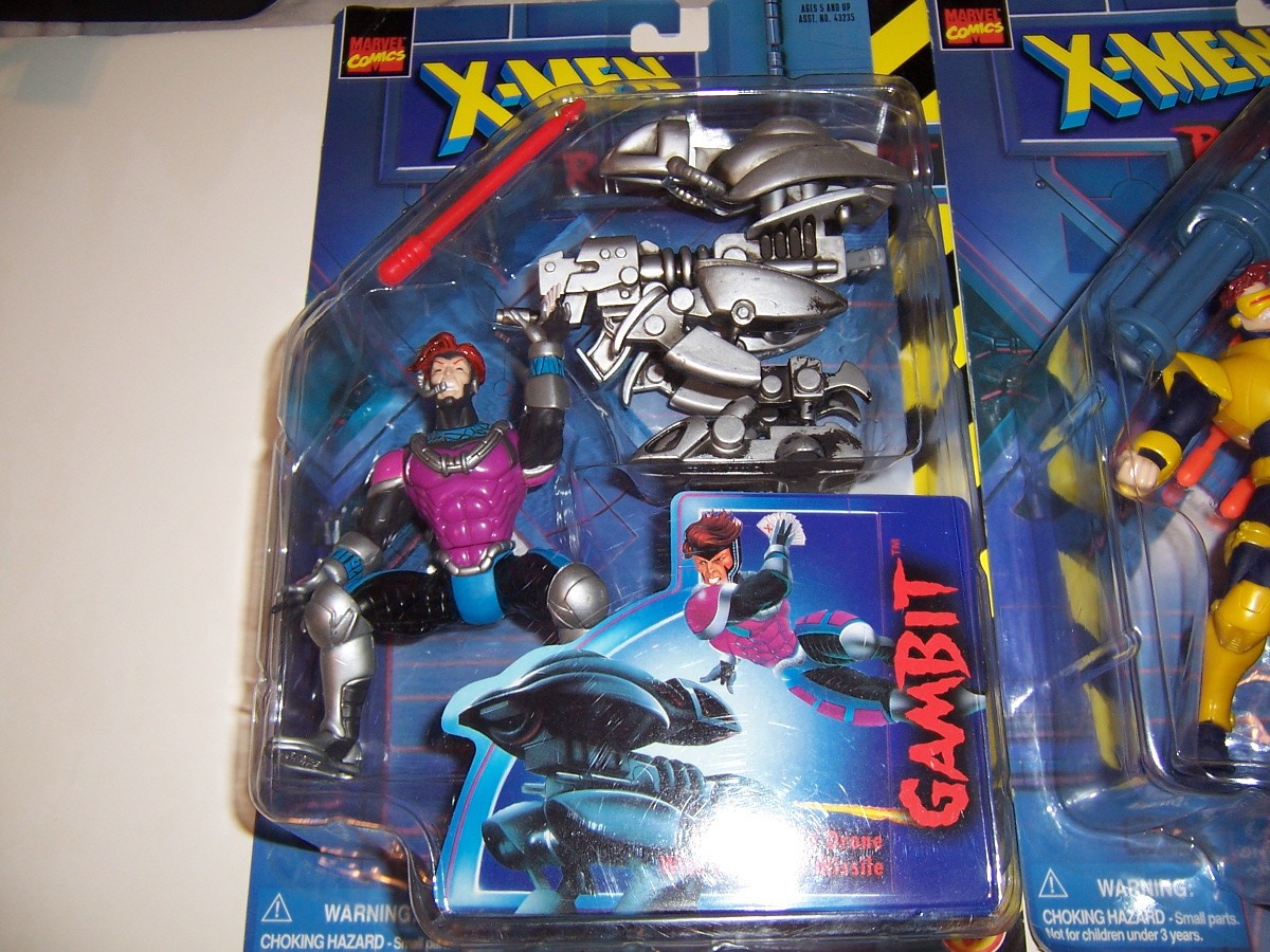 X-Men Robot Fighter Complete Toybiz 6 Set Storm Wolverine Jubilee Gambit Cyclops