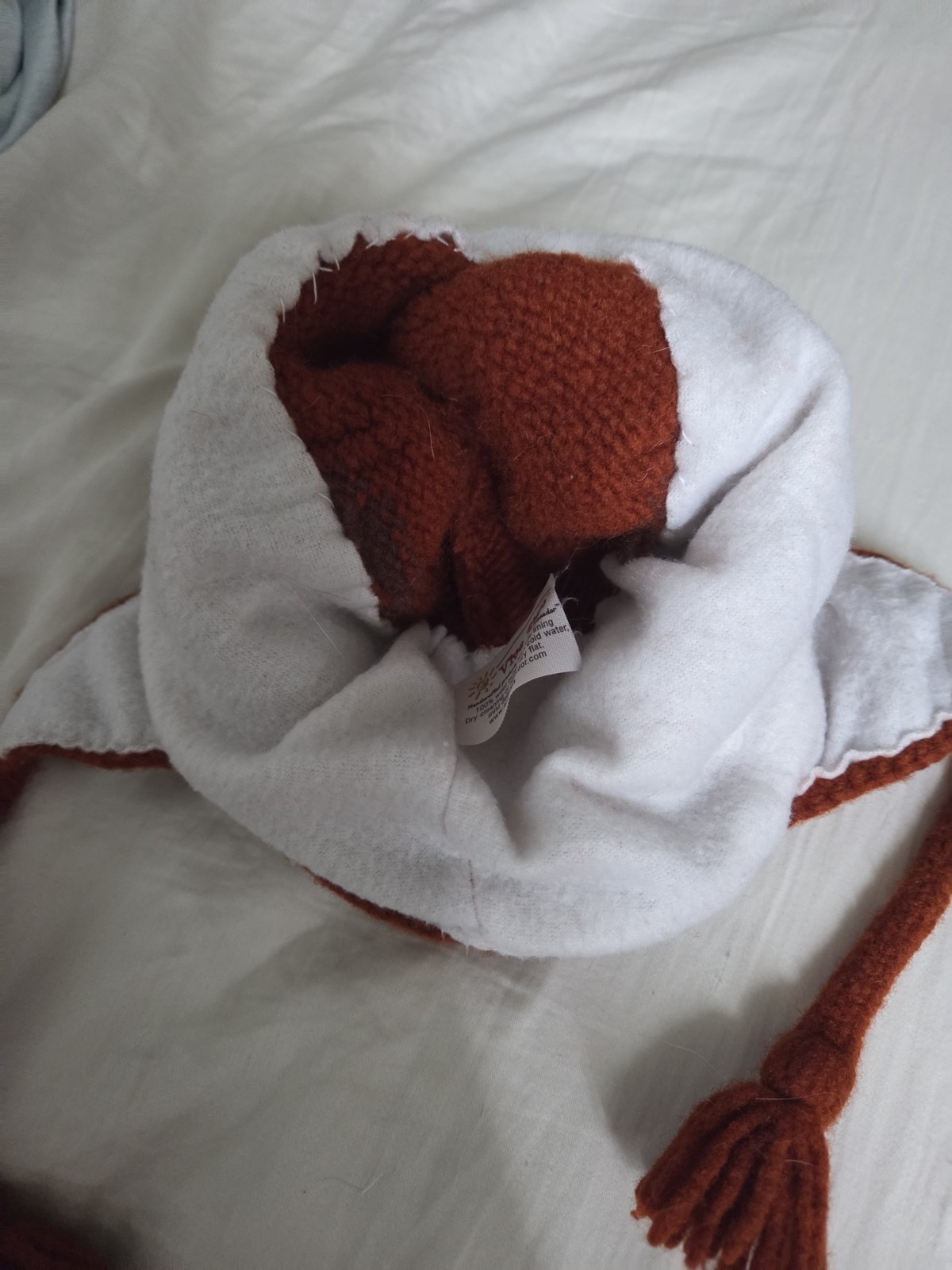 Arts of Ecuador Youth Red Panda Hat, Wool with Acrylic Lining, 19–22 Inch Fit