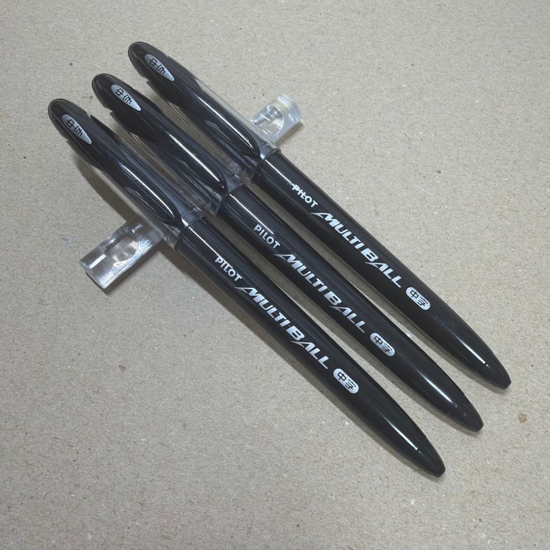 New out of print PILOT multi-ball ballpoint pen 3 pieces black medium font