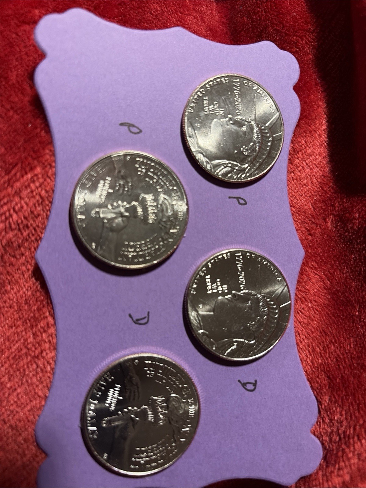 #702 (4) UNC “2026” (2)P & (2)D Half Dollars USA 250th ANNIVERSARY SEMIQUINC 50c