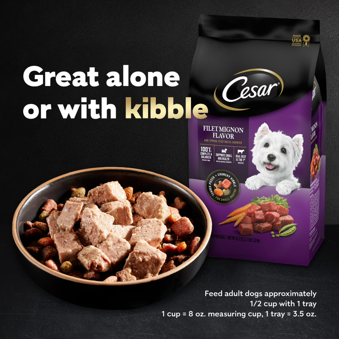 (2 pack) Cesar Classic Loaf In Sauce Wet Dog Food 3.5 Oz Trays 36 Pack