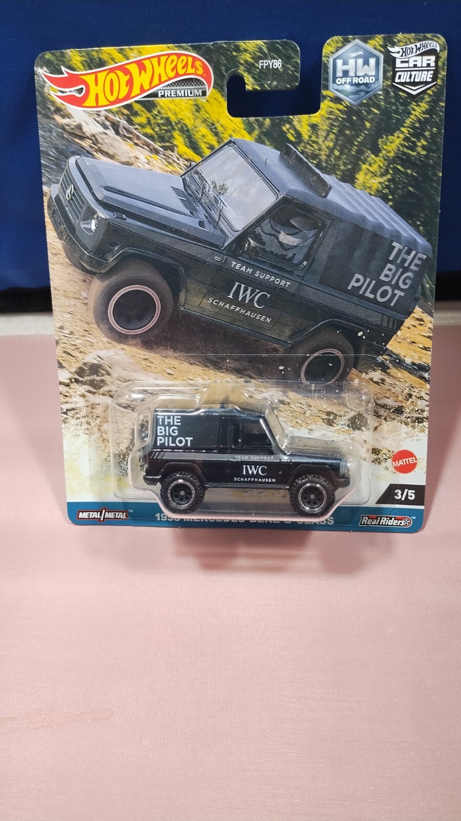 HW PREMIUM CAR CULTURE 1993 MERCEDES-BENZ G-CLASS REAL RIDERS HW OFF ROAD #3/5