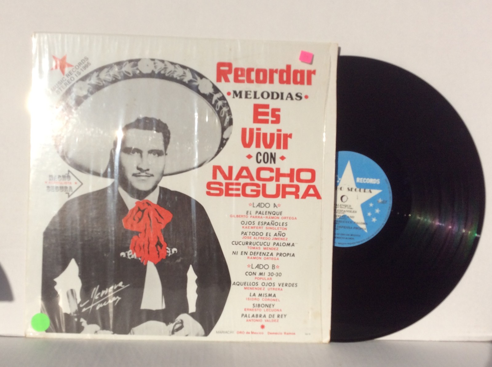 NACHO SEGURA Recordar Melodias Es Vivar CON Nacho Segura vinyl LP Mexico MINT
