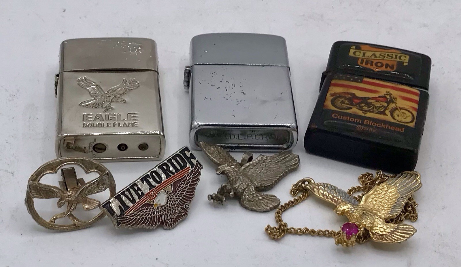 Vintage Lot Of Eagle Items