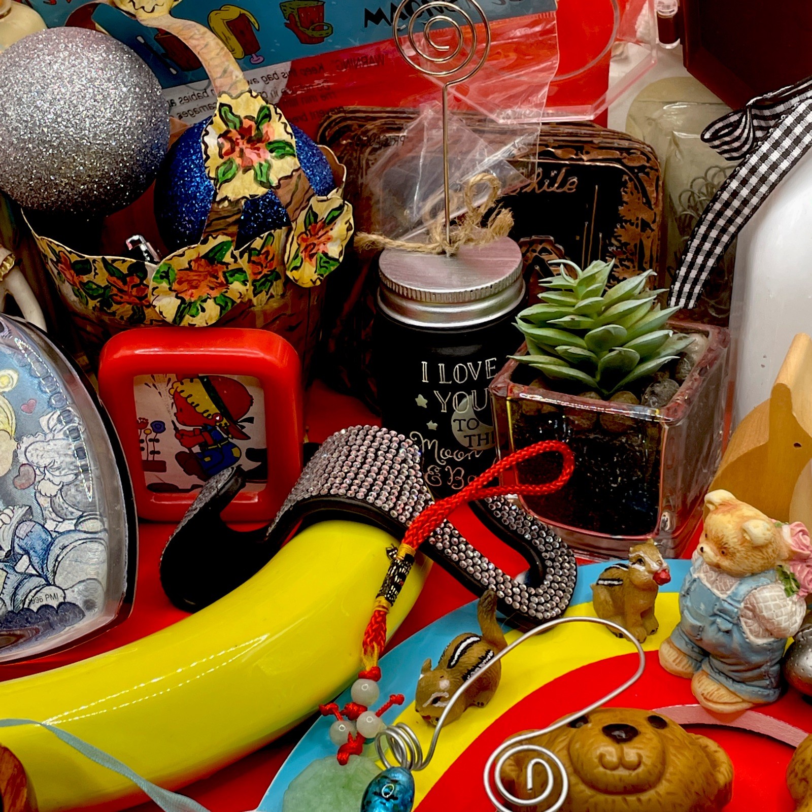 Mixed Home Decor Vintage Junk Drawer Random Hodgepodge Fun Upcycle DIY