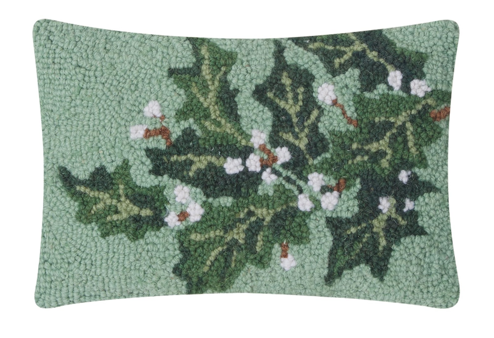 Peking Handicraft Holly Berry Pillow 8″ Polyester Filler Zipper Closure