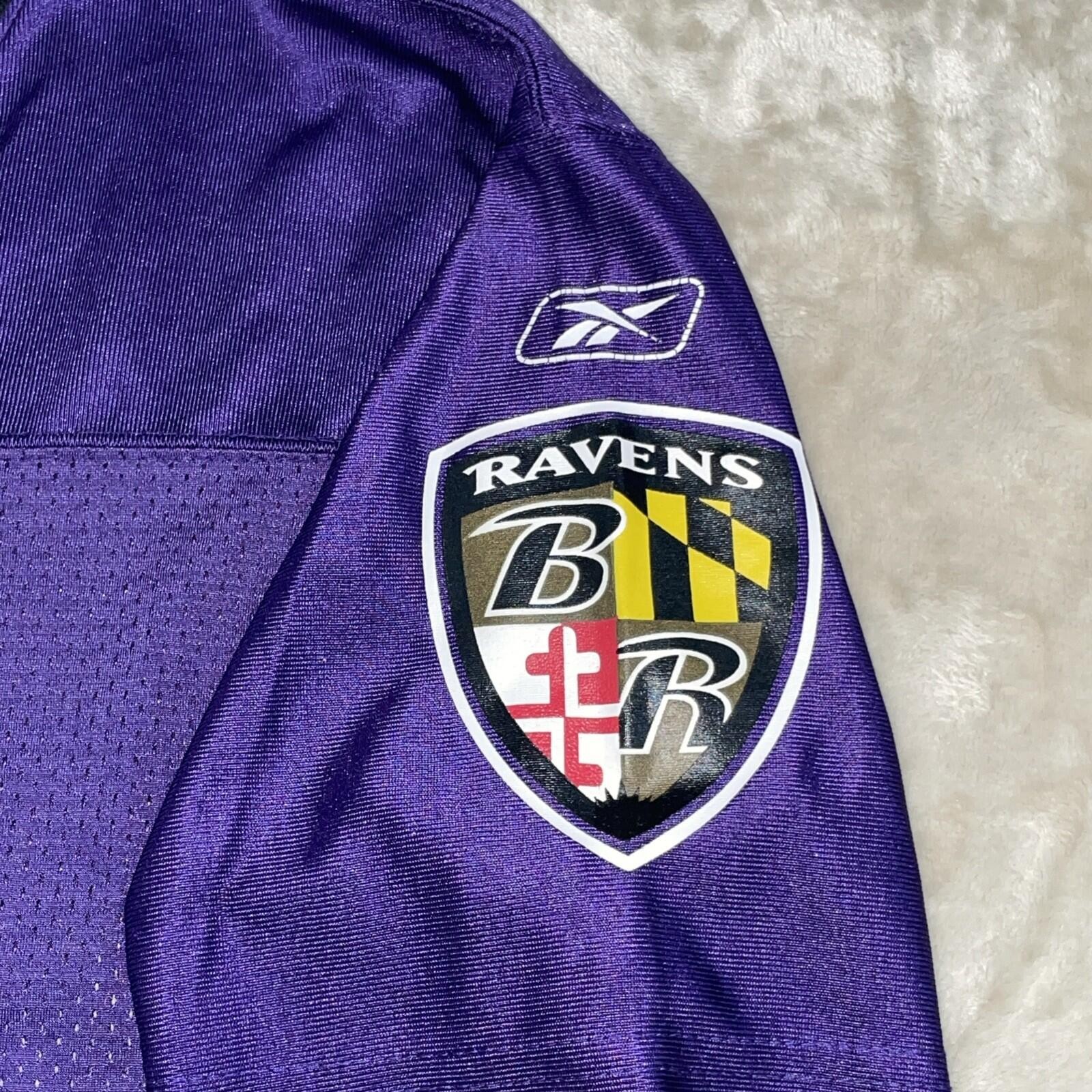 Reebok NFL Baltimore Ravens Joe Flacco #5 Youth XL(18-20) Purple Jersey
