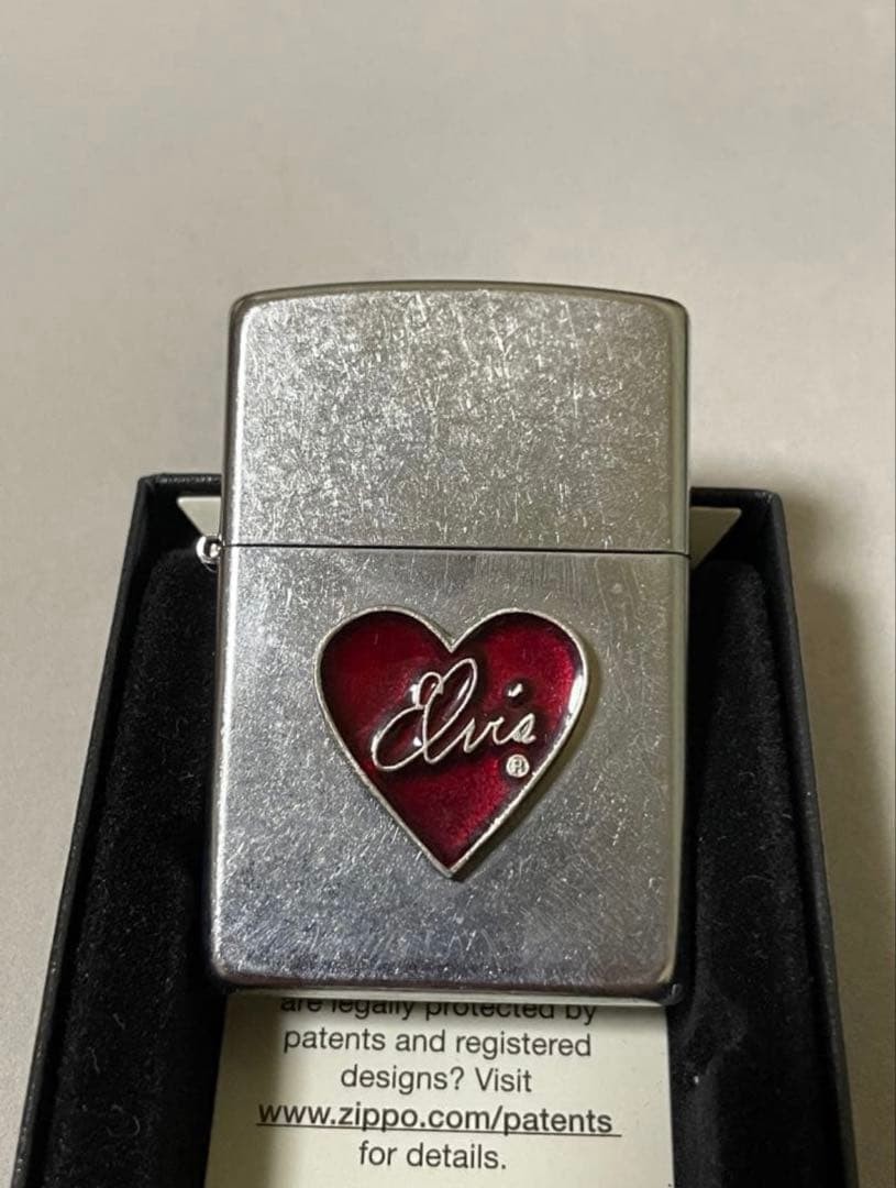 Zippo Elvis Presley 50th Anniversary Heart Made in 2002 Unused