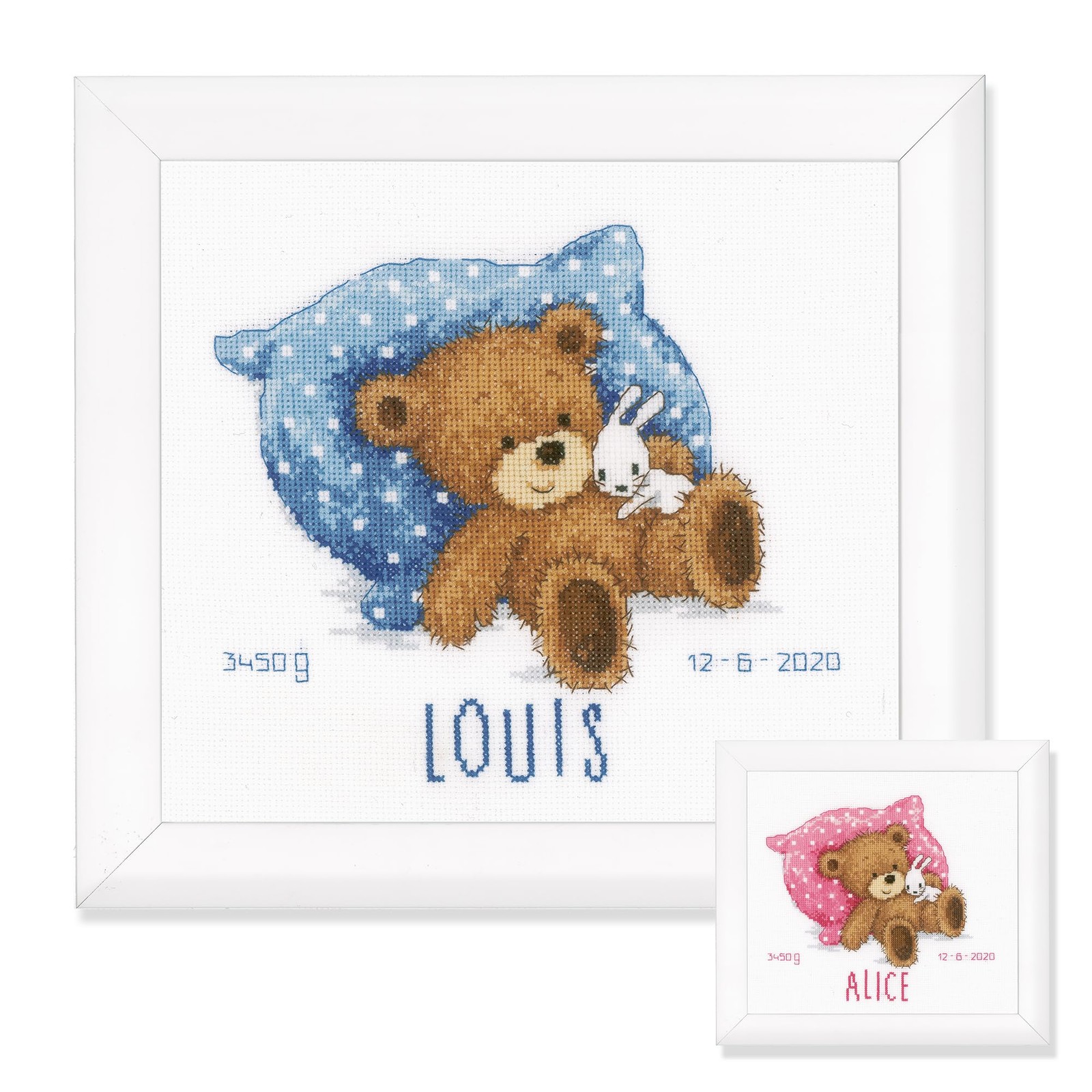 Vervaco Counted Cross Stitch Kit 8.8″X8.4″-Sweet Bear (14 Count) -V0170741