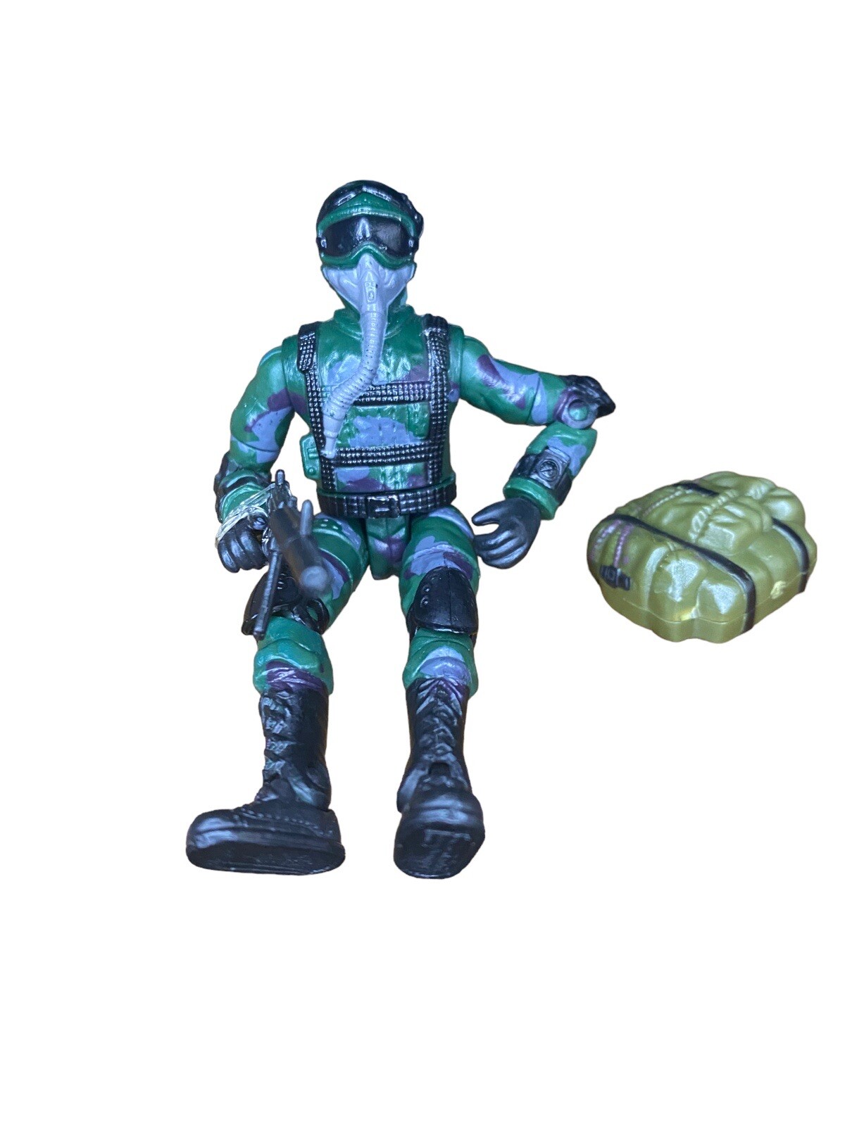 Gi Joe the ACE Action Figure W/ Pack and Gun Without Box 3.75in