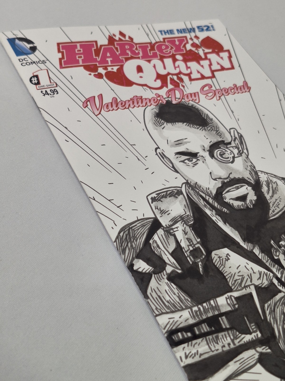 Harley Quinn Valentine’s Day Special #1 Sketched & Signed Auto By Gary Parkin DC
