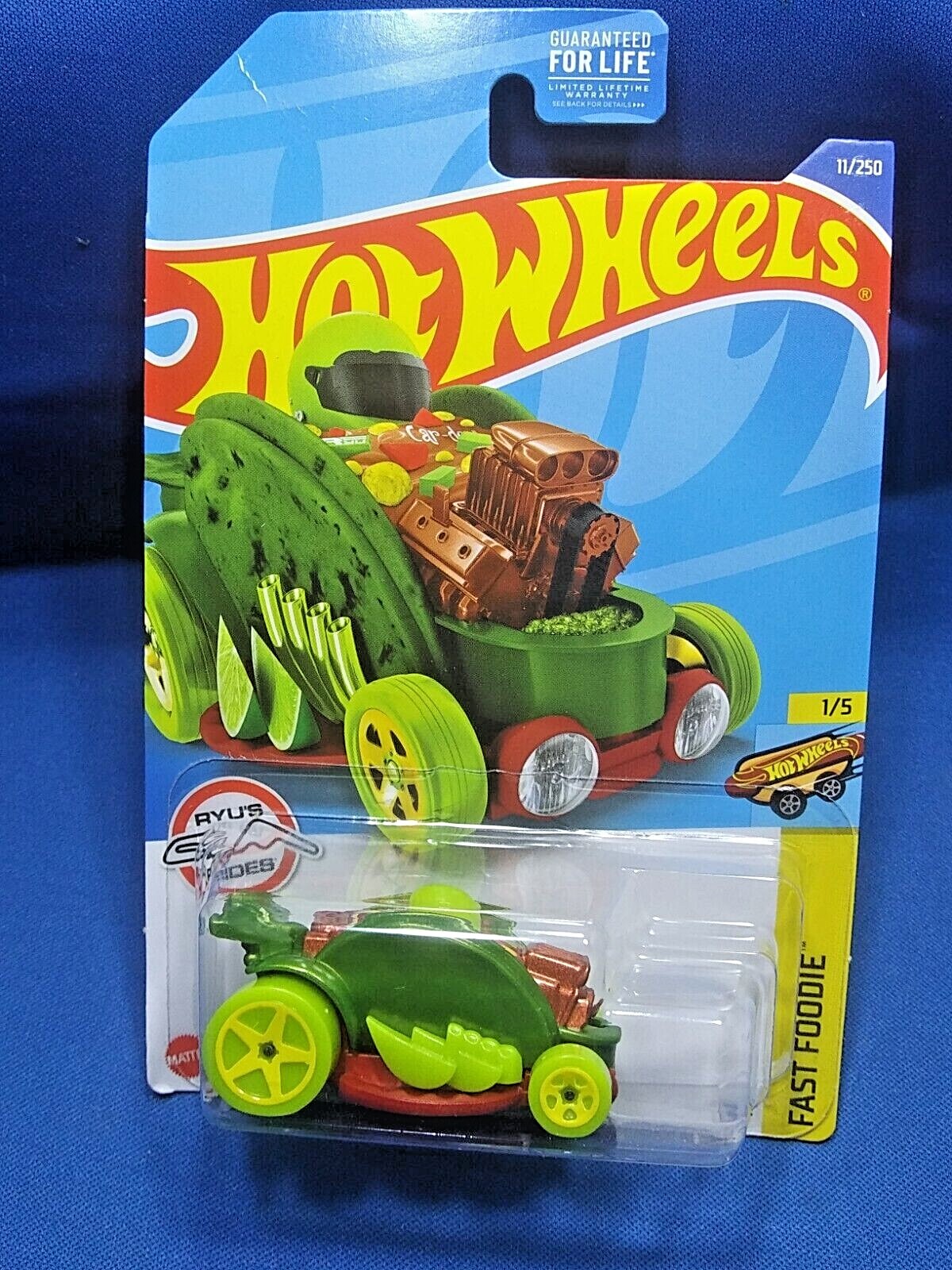 Hot Wheels Car-De-Asada Fast Foodie Series #1/5 Green Diecast 1:64 Scale Mattel