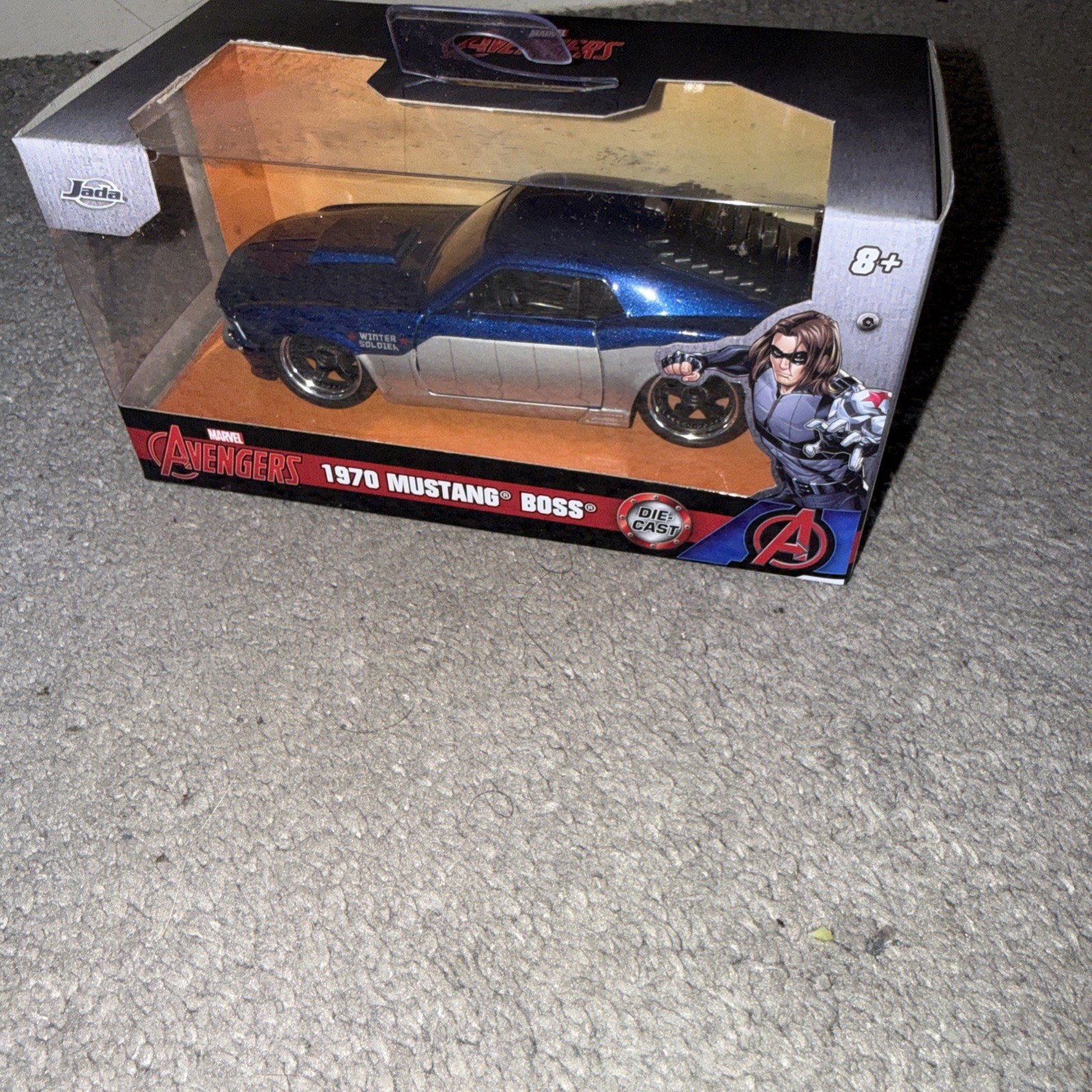 Marvel Avengers 1970 Mustang Boss Jada Diecast 1:32 Scale Winter Soldier New