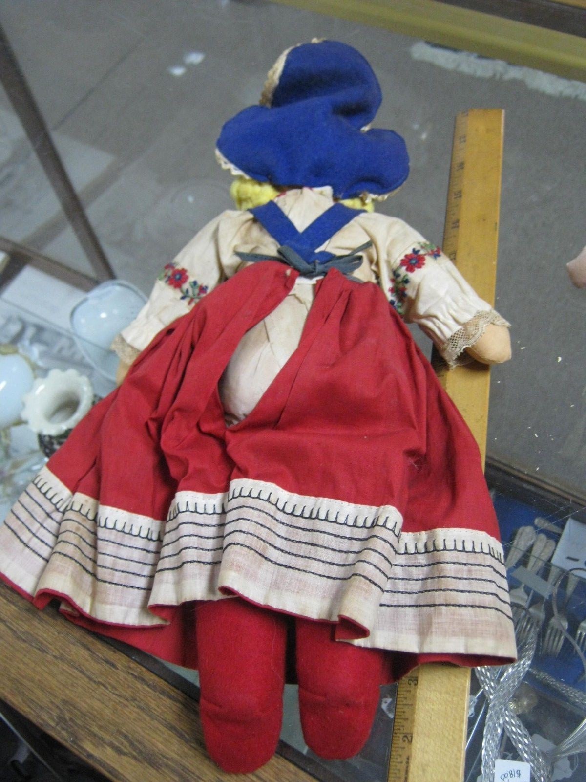 Lot of 3 Vintage PLUSH Cloth DUTCH Dolls Mom + 2 Children ICE SKATING MOLLY-ES