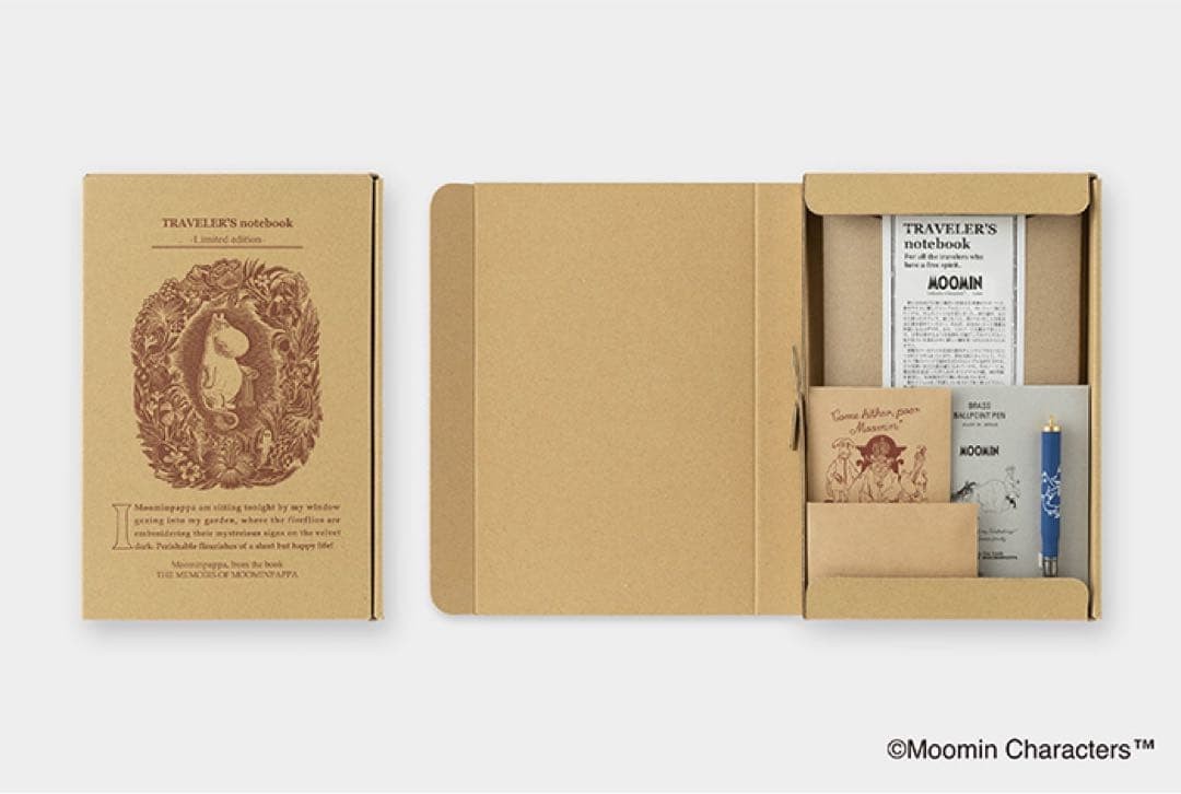 Brand new, unopened Traveler’s Notebook Limited Edition Set: MOOMIN – Papa&#