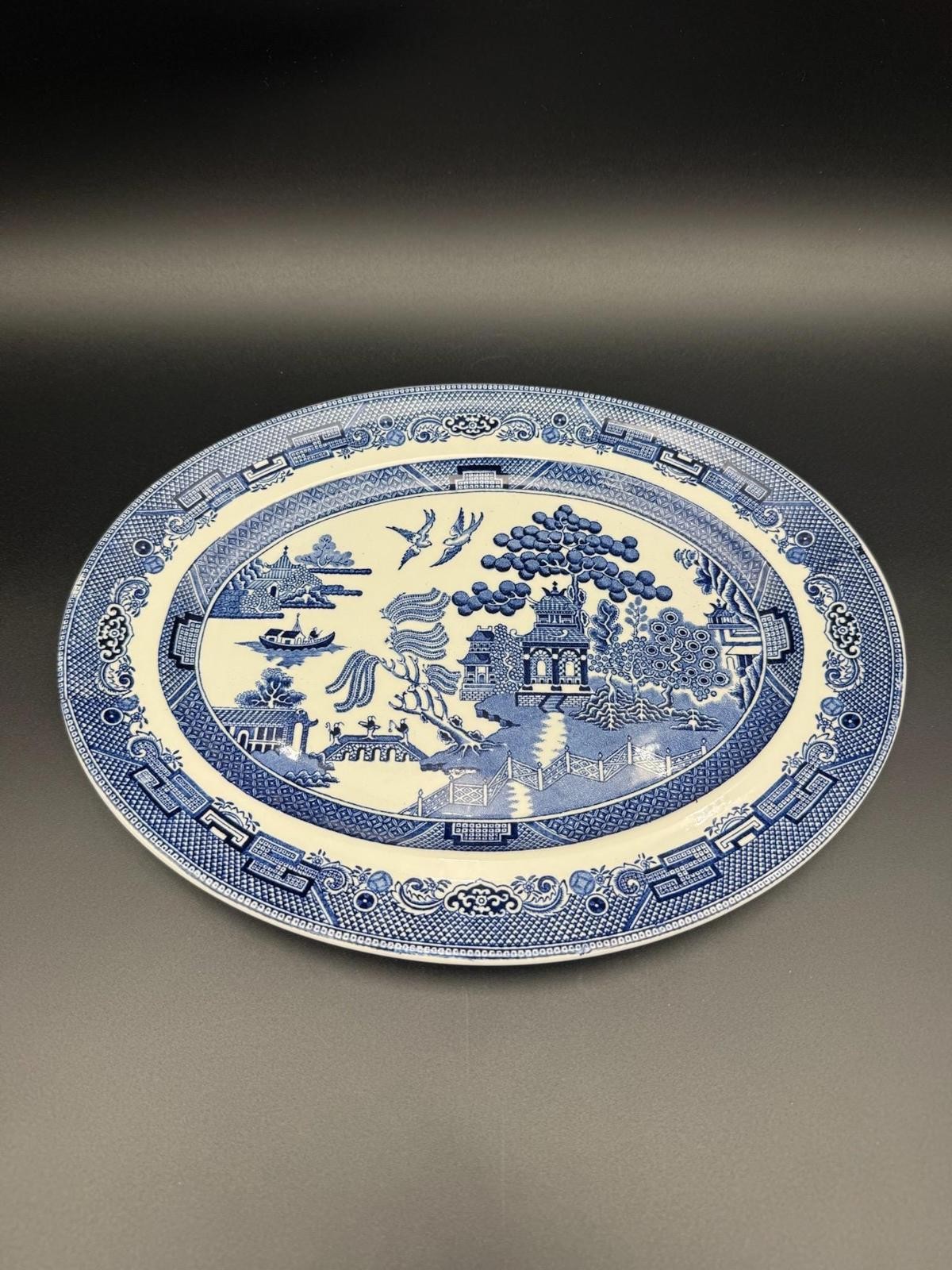 Johnson Brothers Blue Willow Serving Platter- Made in England