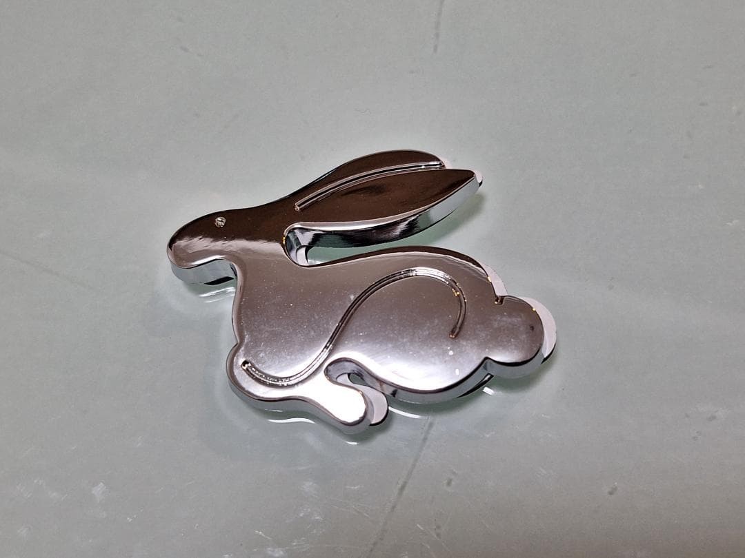 -VW Rabbit Metal Chrome Plated Small Emblem
