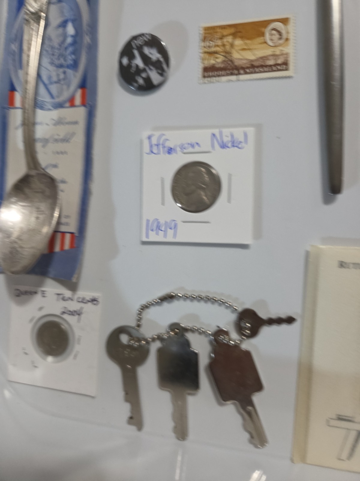 Vintage Junk Drawer With Silver