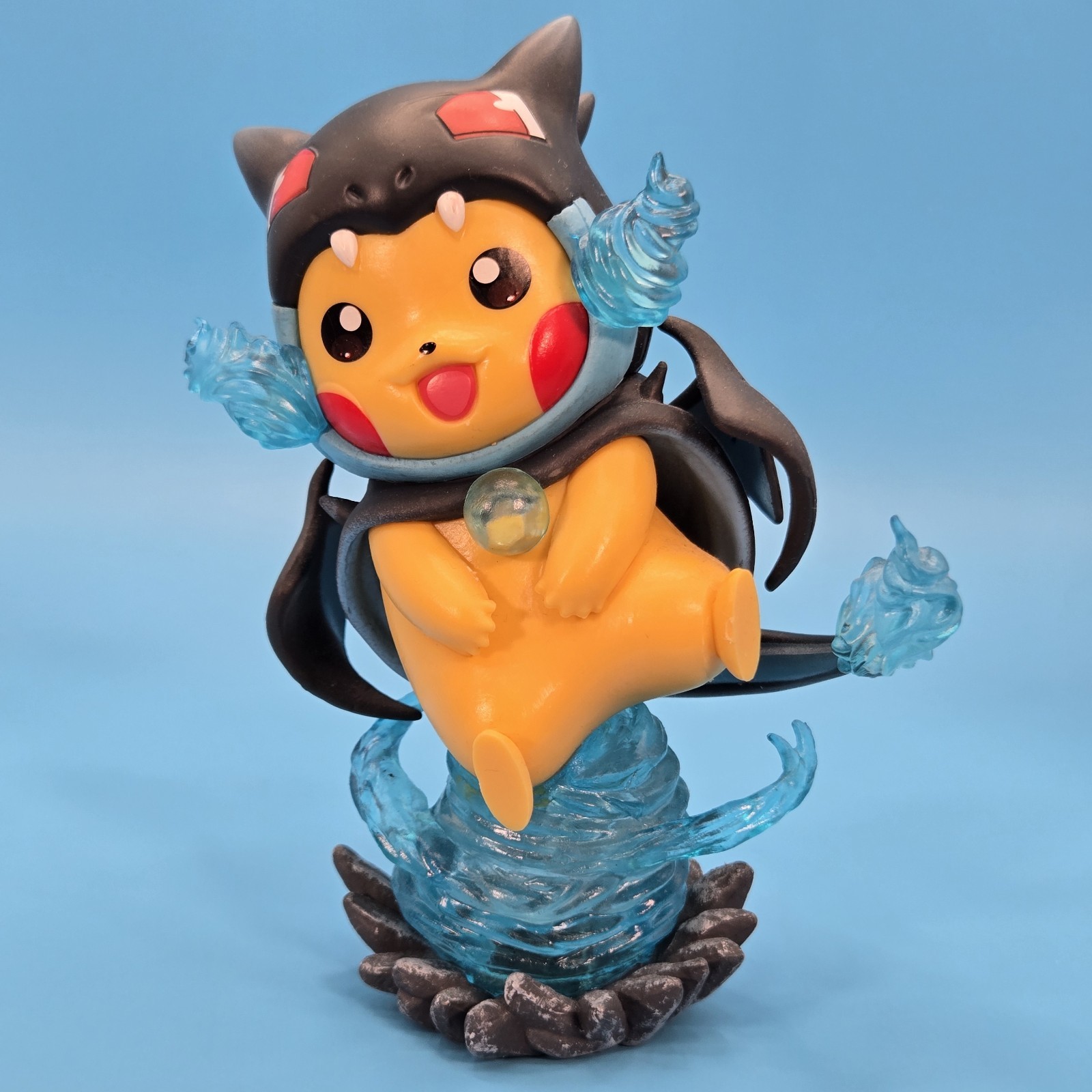 Pikachu x Mega Charizard X Pokemon Cosplay Collectible Figure (F9)