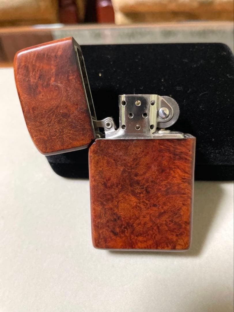 zippo briarwood slim 1985 vintage good condition