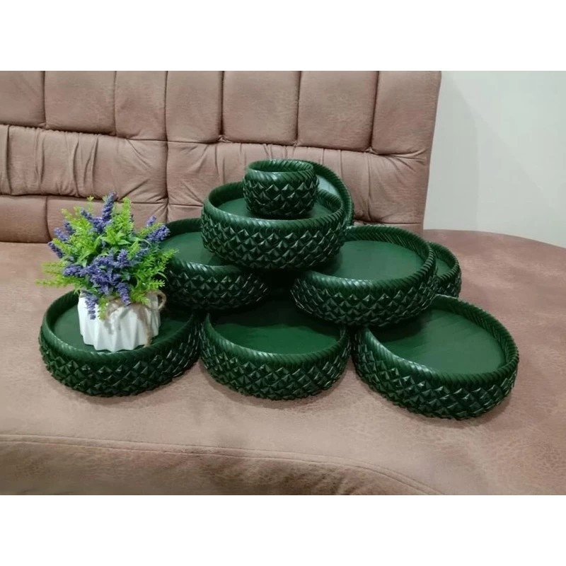 Thai Krathong Banana Leaf Style Tray 8″ Handmade Wedding Offering