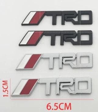 TRD Mini Emblem Set of 2 Matte Black