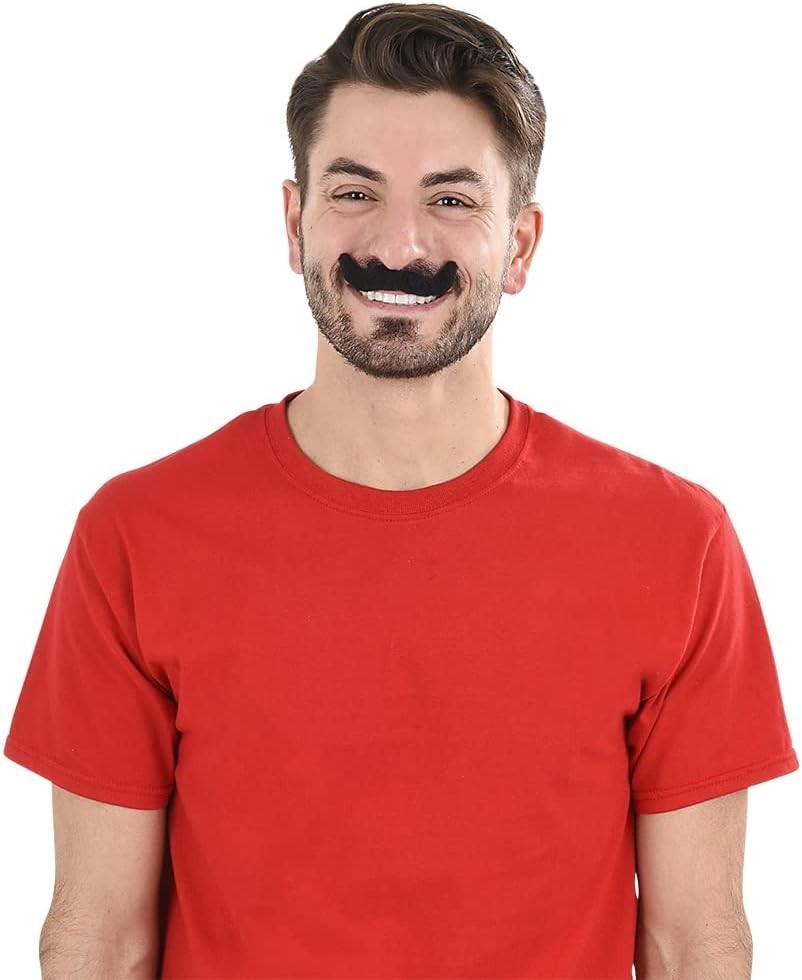 3.5″ Peel-and-Stick Fake Mustaches – 12 Fun Styles for Every Occasion