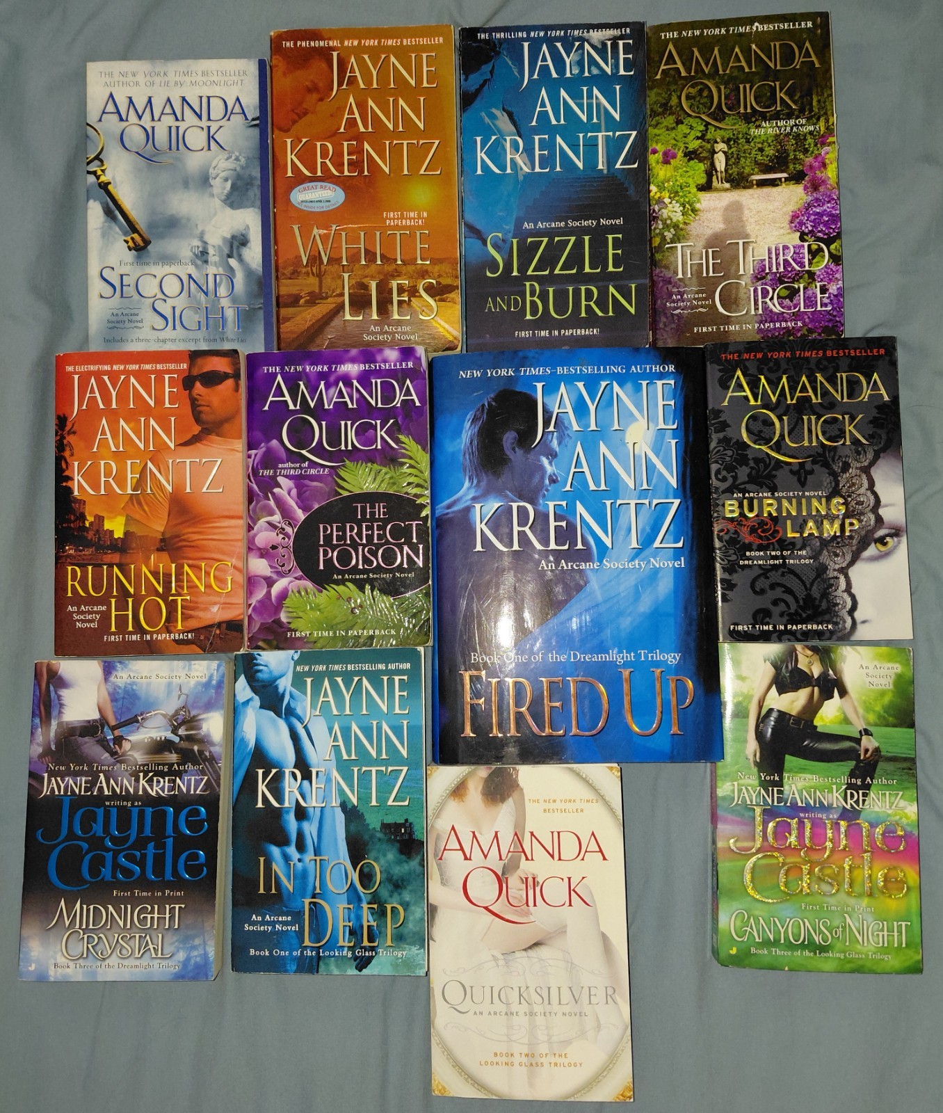 ARCANE SOCIETY (1-12) Complete Series by AMANDA QUICK JAYNE ANN KRENTZ CASTLE