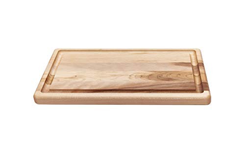 Labell Maple Cutting Board with Groove/Steak Plate, 8x12x0.75in