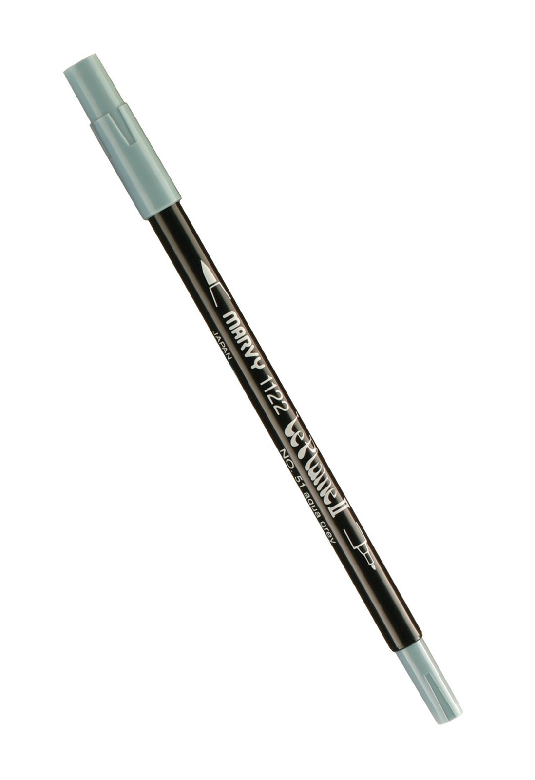 Uchida Marvy Le Plume II Double Ender Marker Extra Fine Aqua Grey