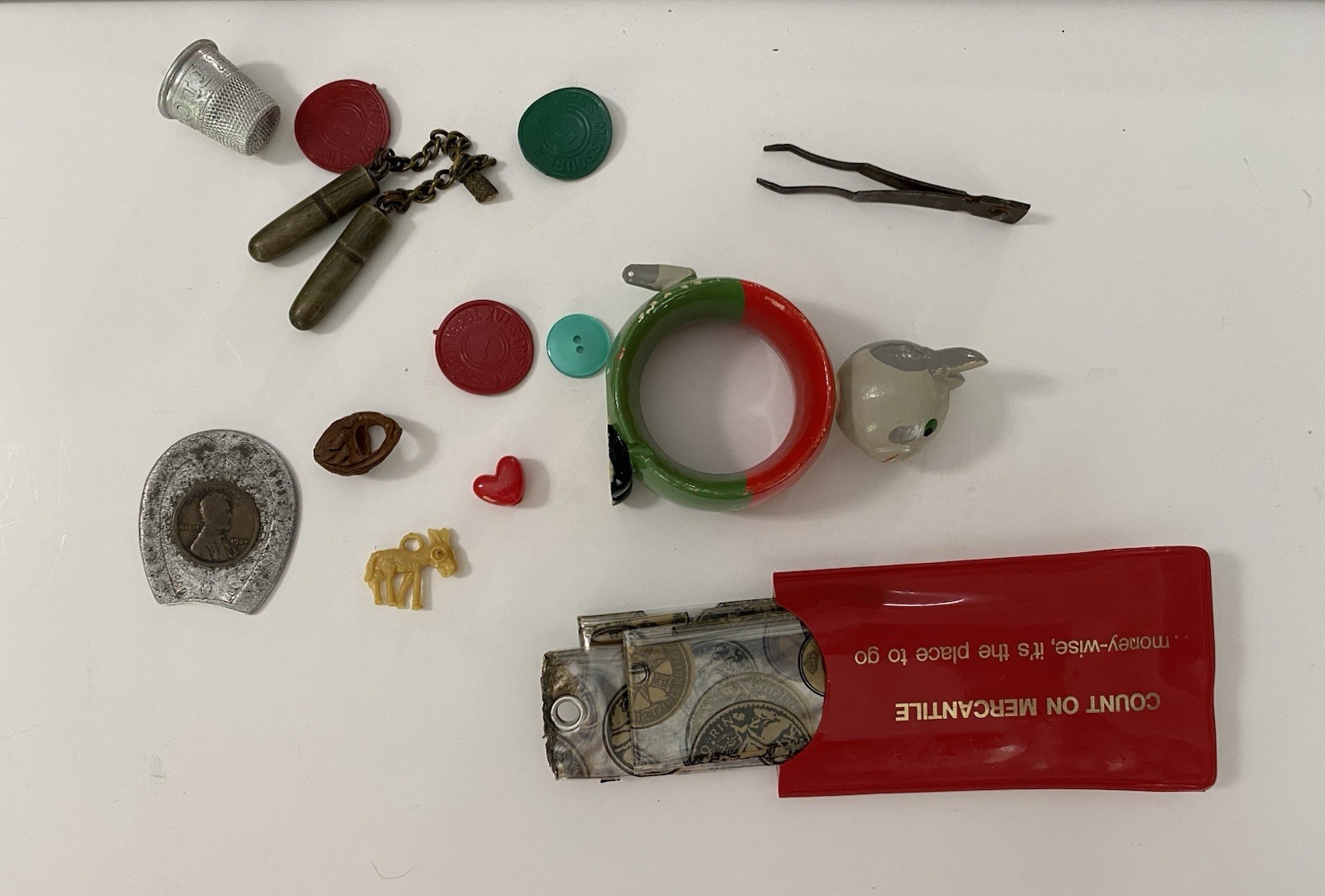 Vintage Trinkets Junk Drawer Lot for Trinket Shelf or Craft Art M198