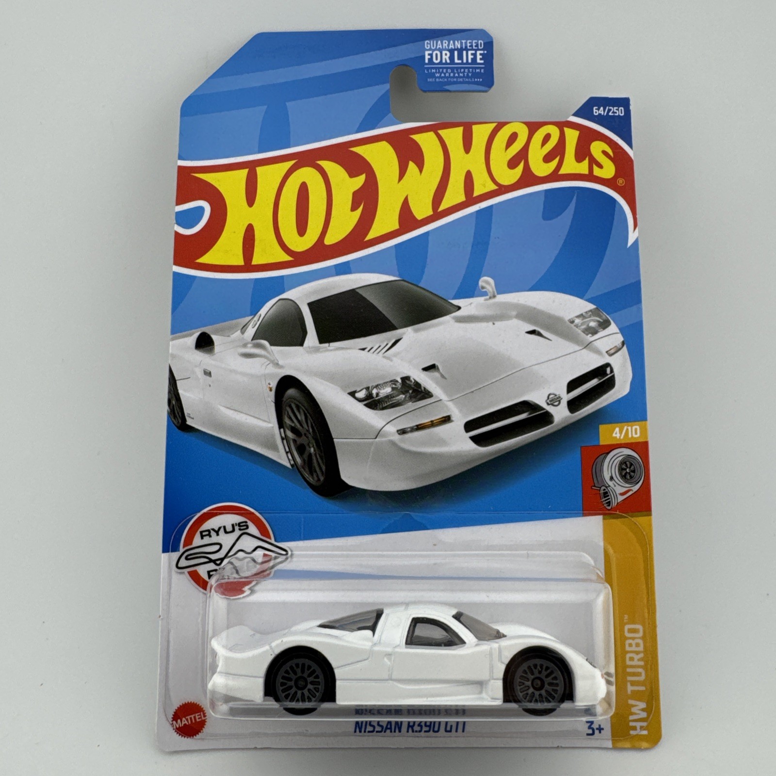 Hot Wheels Nissan R390 GT1 HW Turbo #4/10 White Diecast 1:64 Scale New Mattel