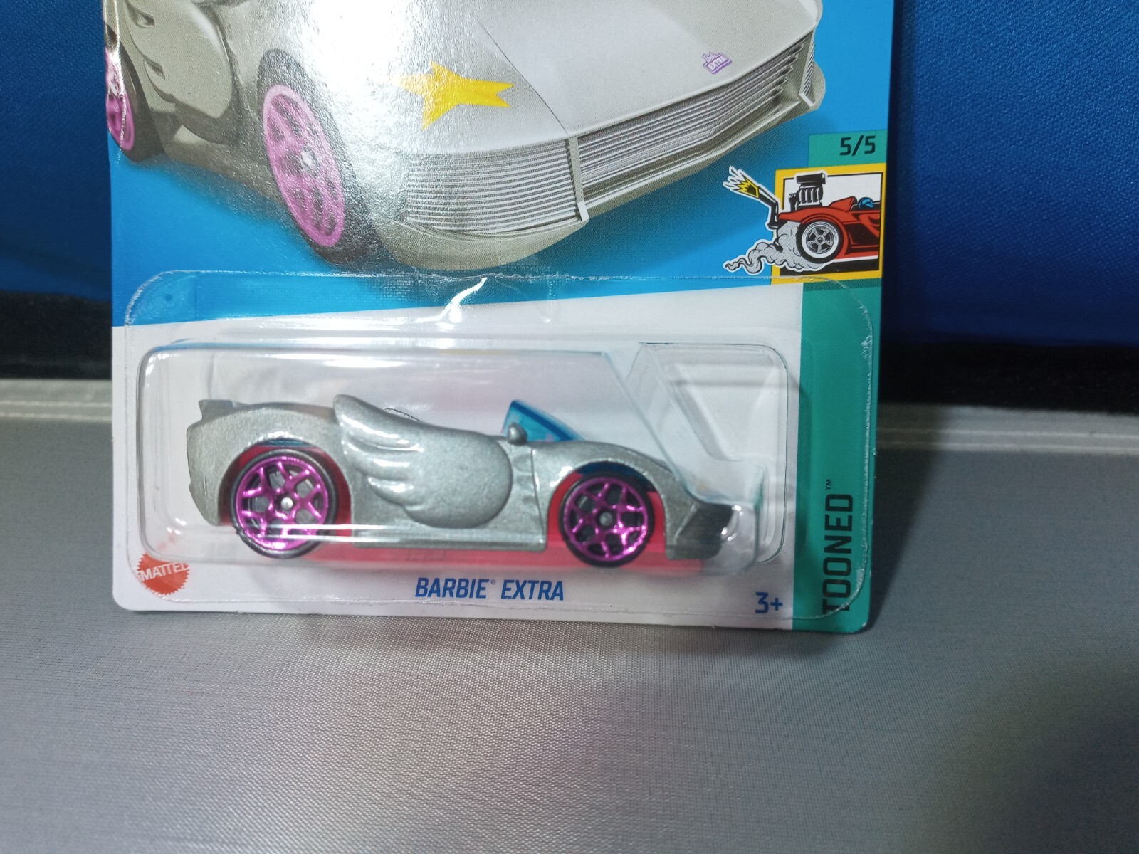 2022 Hot Wheels Barbie Extra Tooned Series #5/5 Silver Diecast 1:64 Scale New