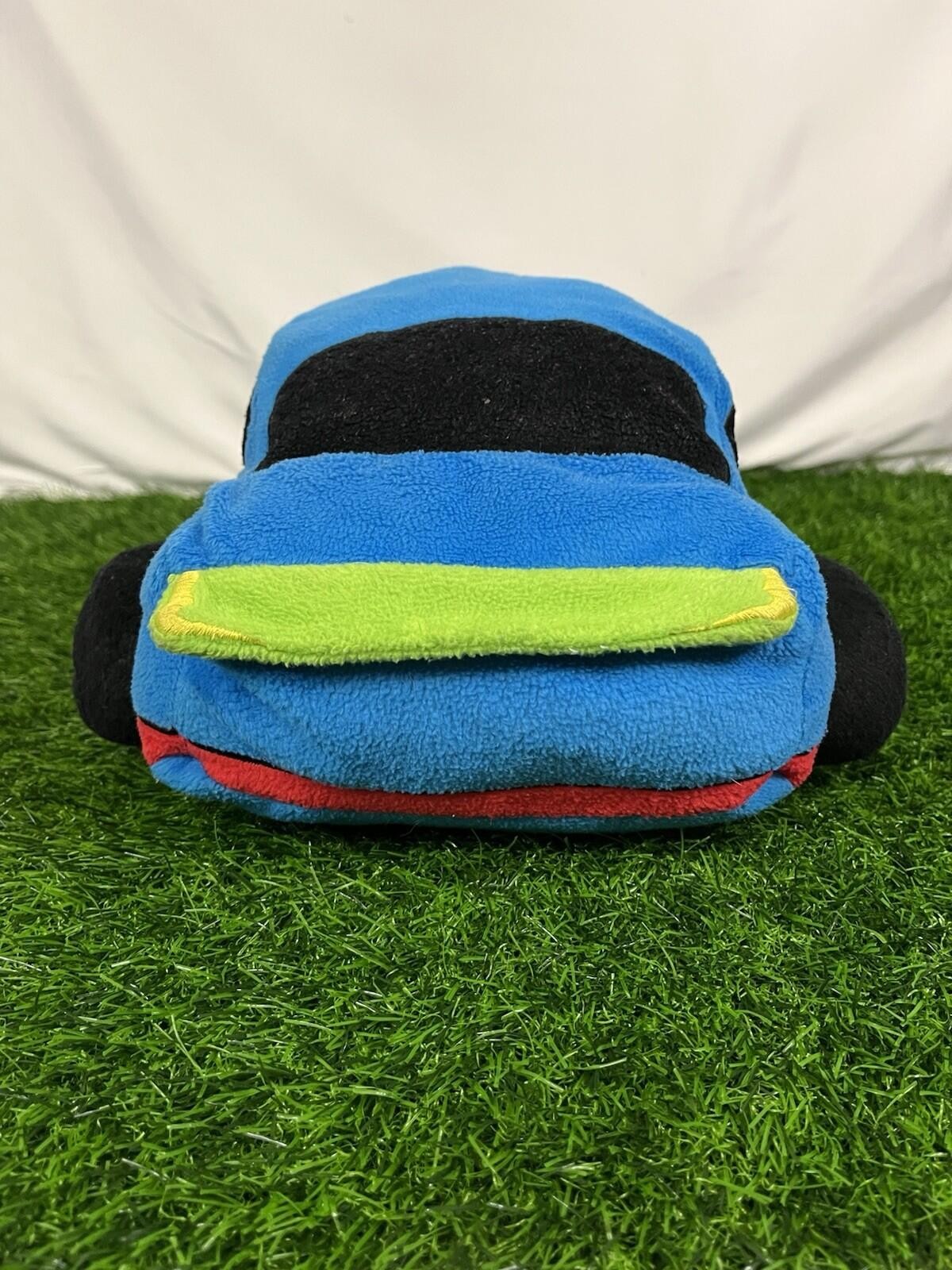 Rare Y2K NASCAR Martin Truex Junior Plush Car Pillow 56 Blue Green 19″ Dan River