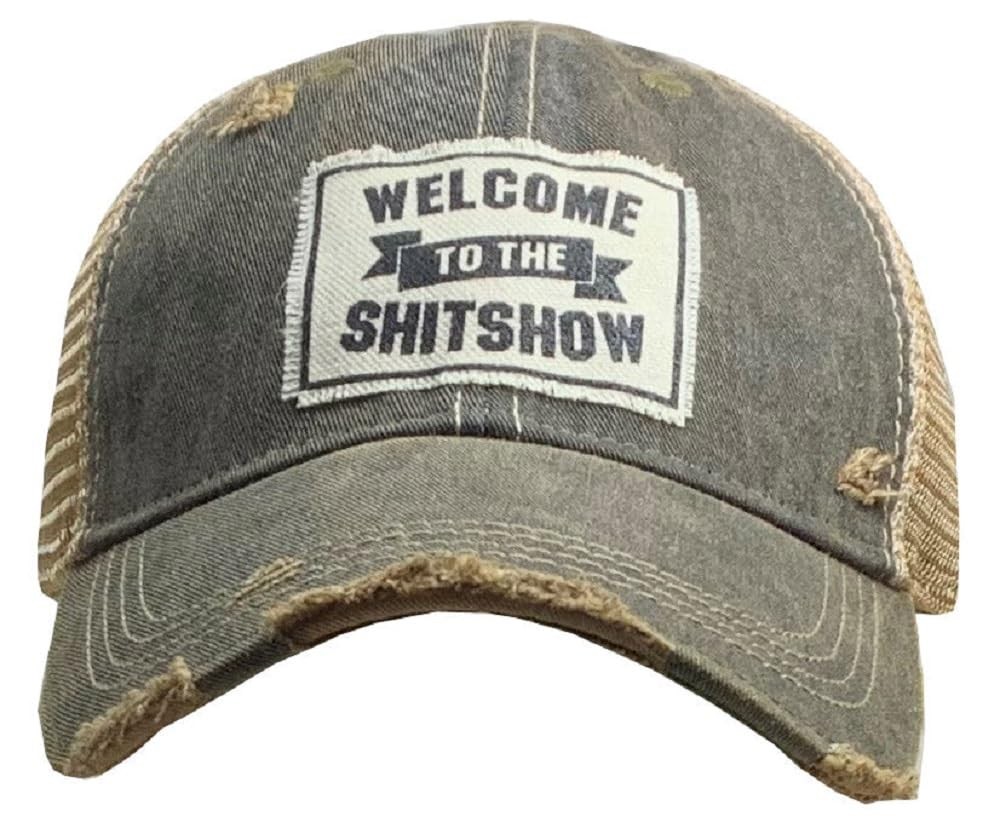 Vintage Life Distressed Baseball Cap Funny Trucker Hat Unisex Rust
