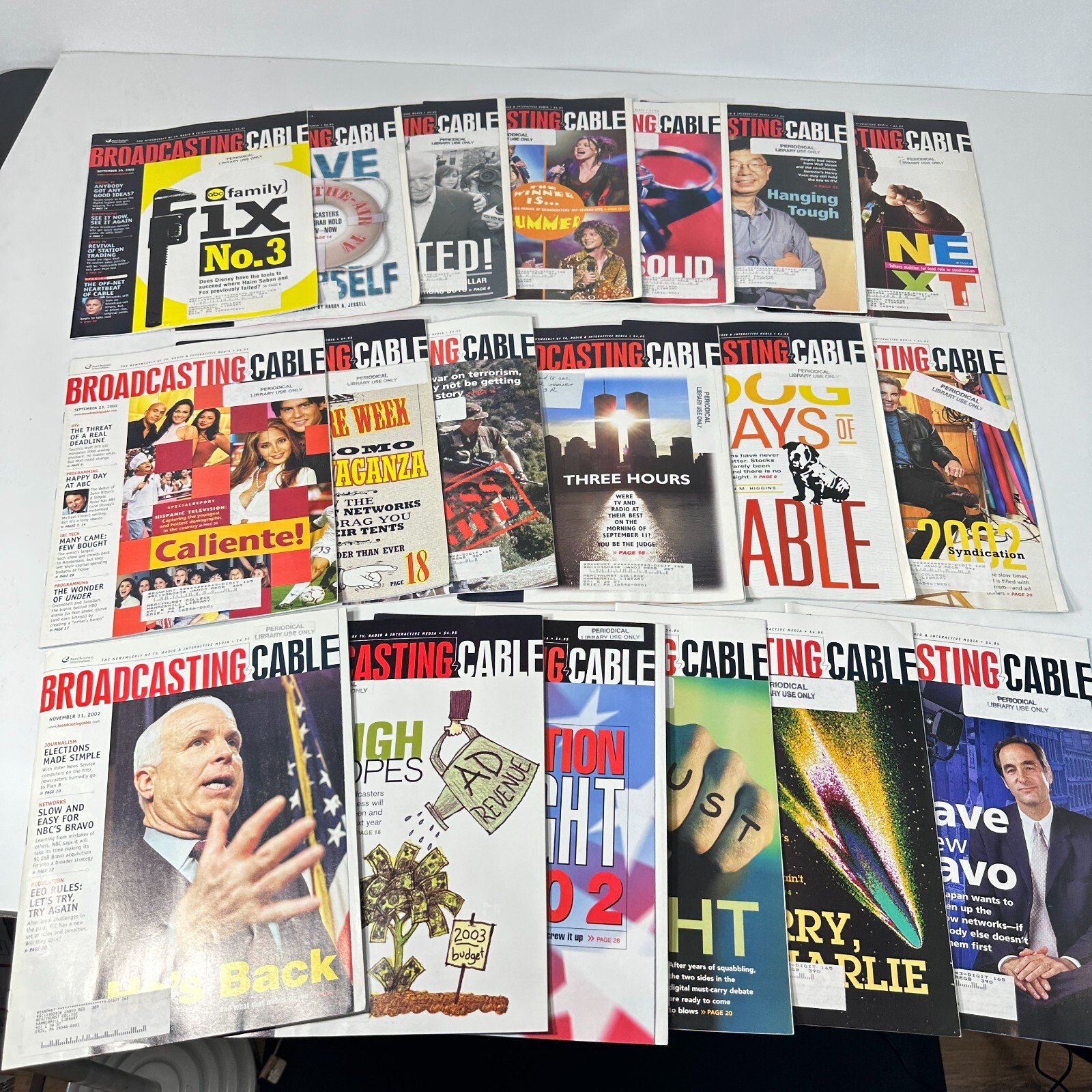 800+ HUGE Lot Broadcasting & Cable Magazines Vintage TV Radio History 1990-2000s