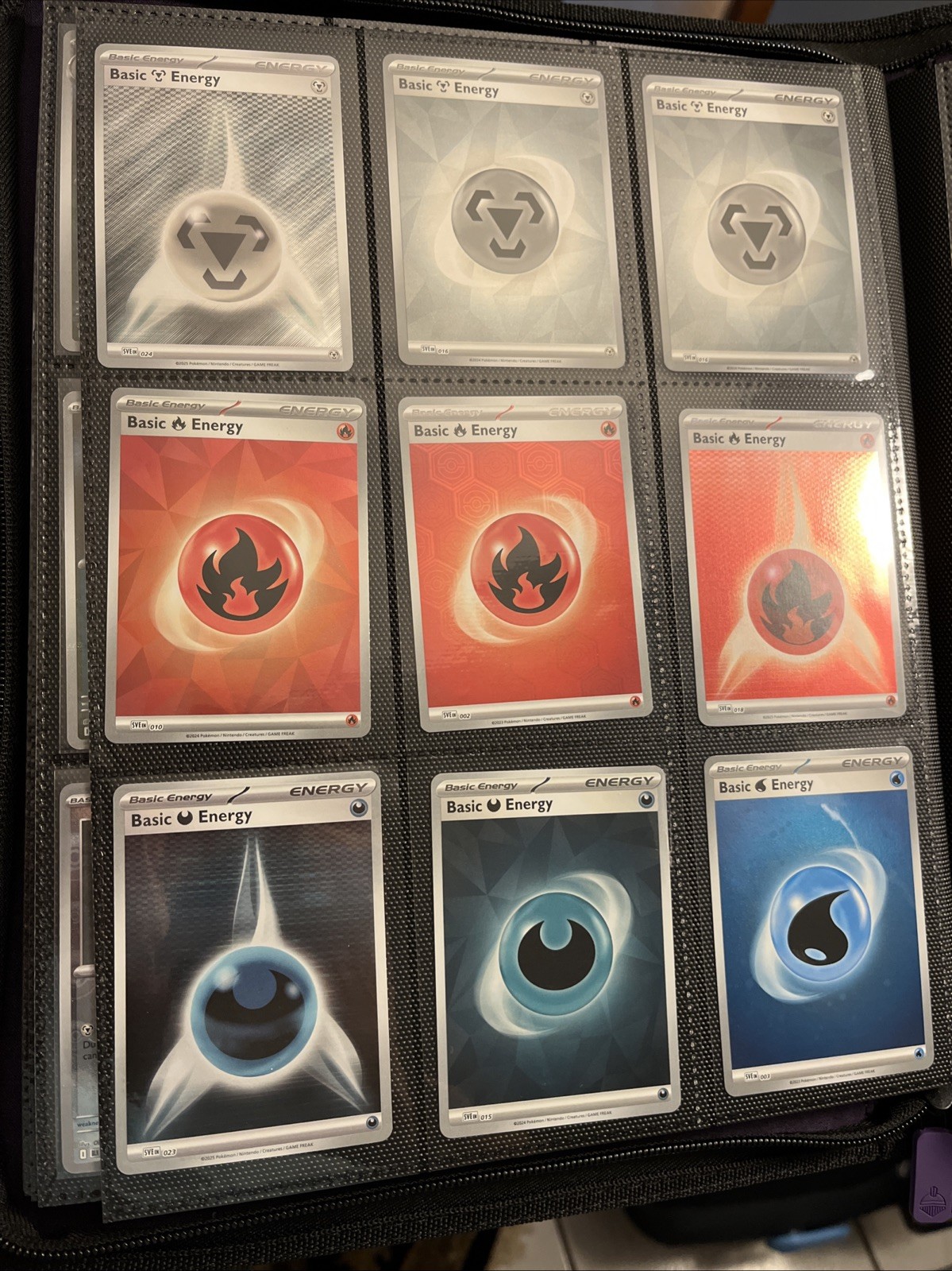 Pokémon Holo Basic Energy Lot Of 18 SV Era