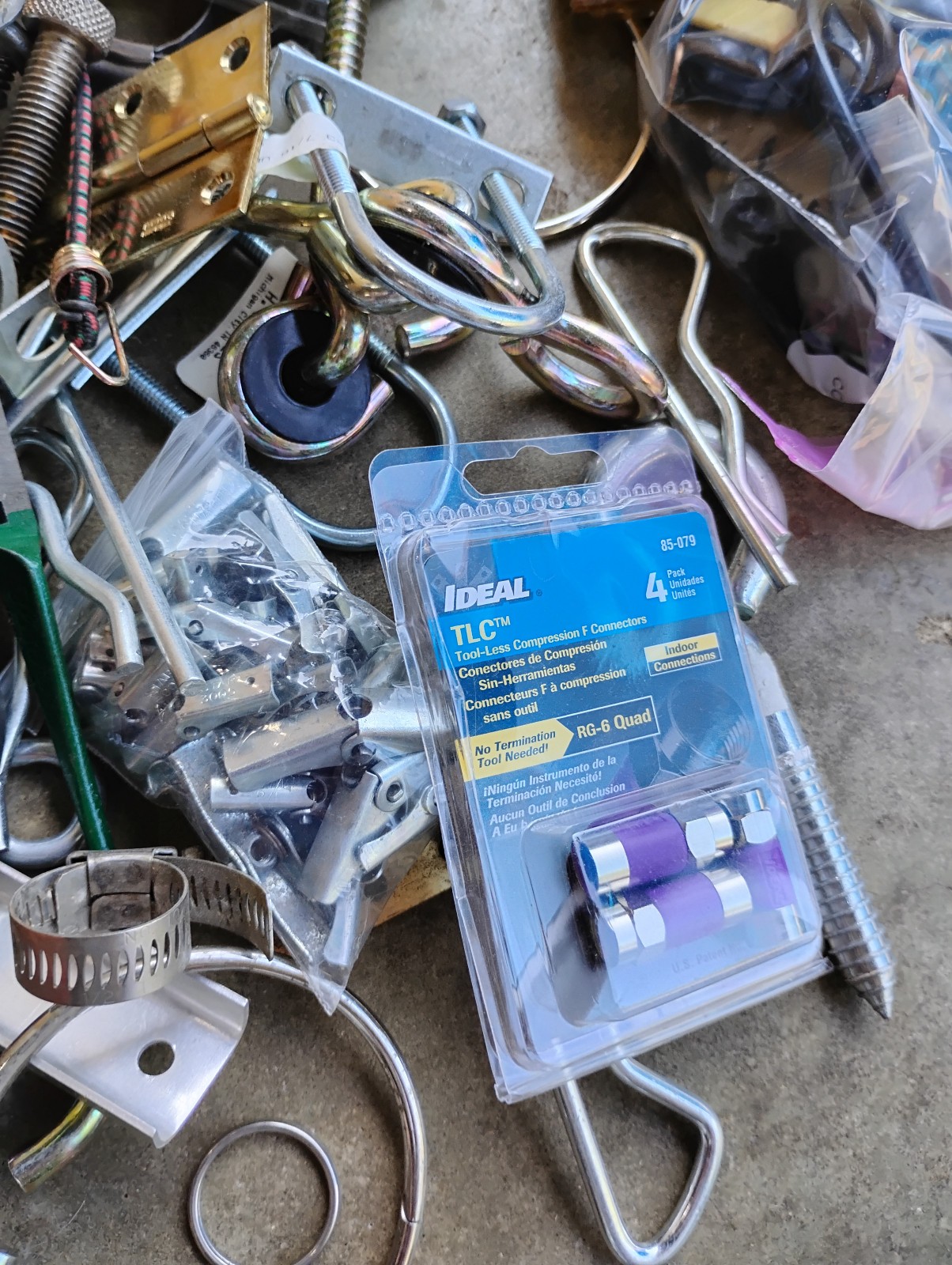Vintage Junk Drawer Lot Grandpa’s Hardware , Timer Ect.