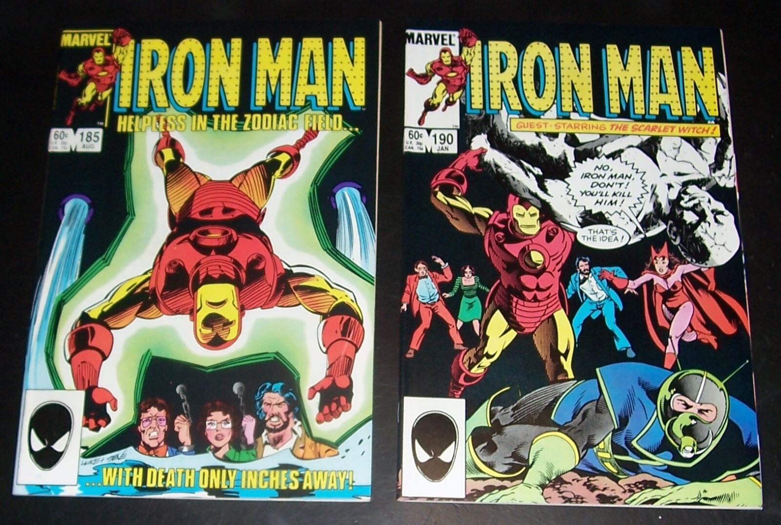VFNM 9.0: Lot/2: INVINCIBLE IRONMAN 185, 190, Bag & Board, Comb. Shpg