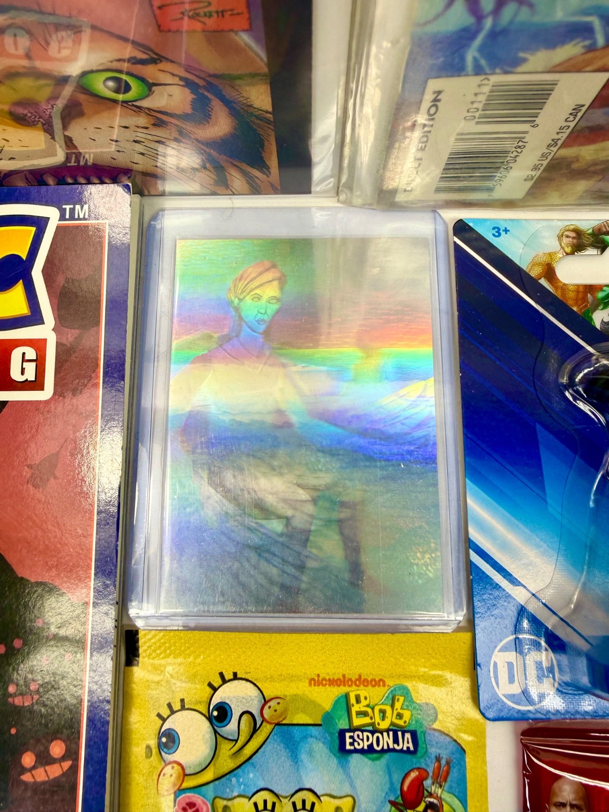 Junk Drawer Lot Non-Sports & Sports Cards Packs Wonder Woman Sonic Pokemon