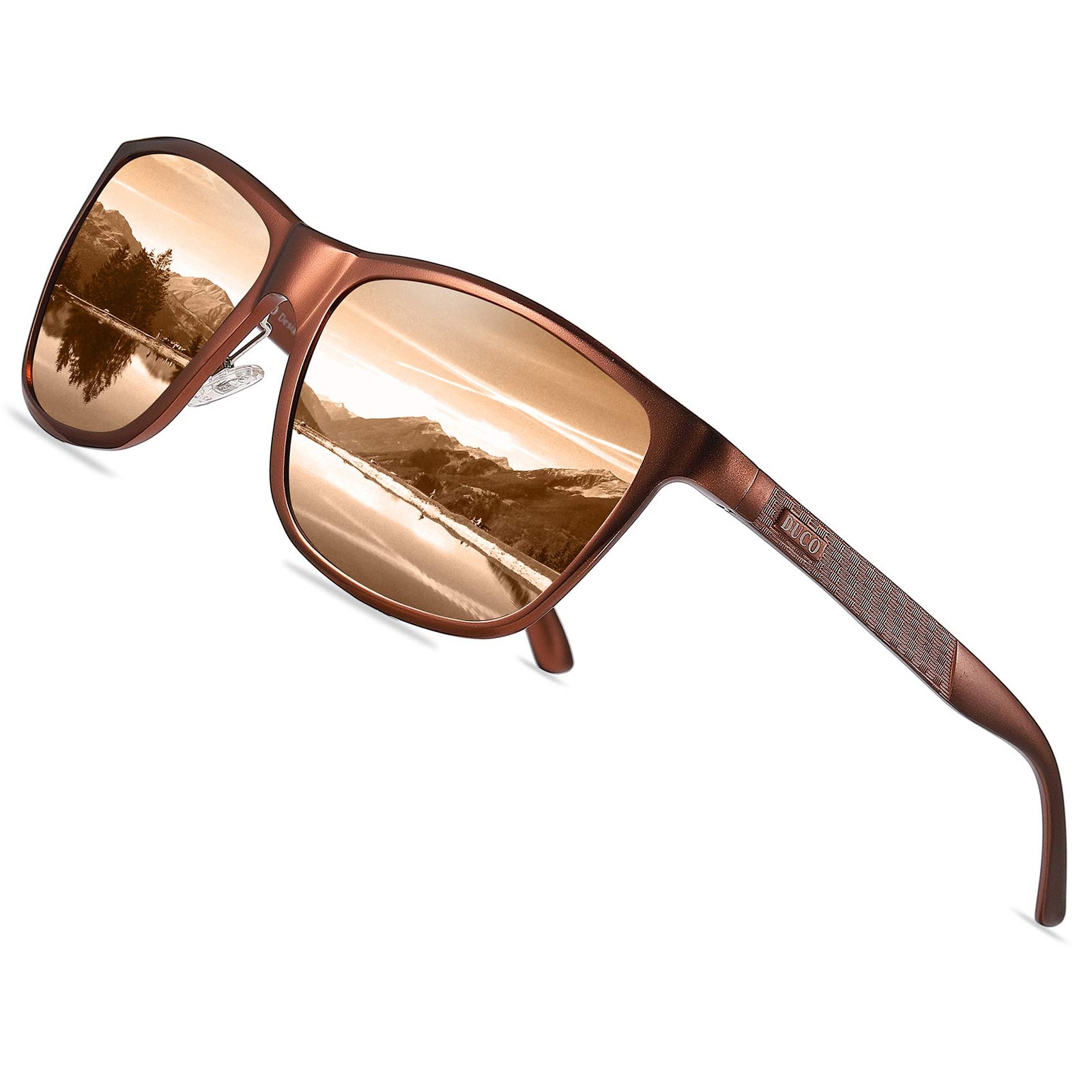 DUCO Men’s Polarized Metal Frame Sports Sunglasses 8200 UV Protection