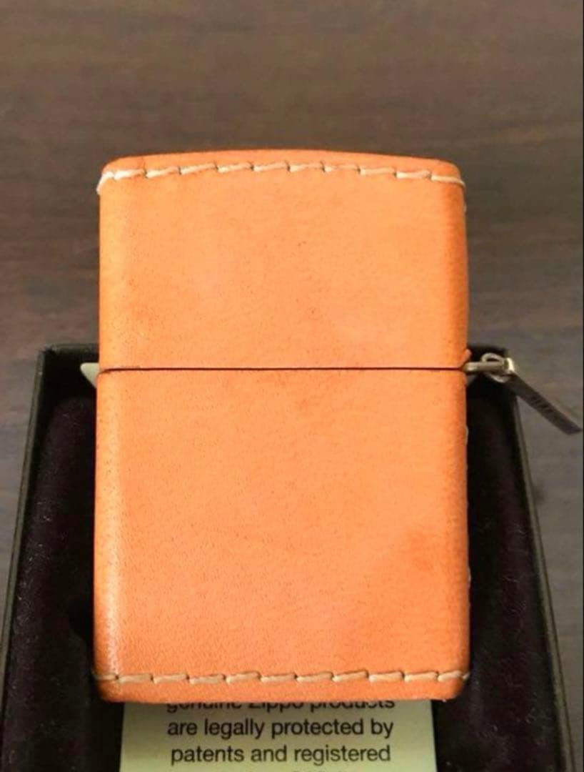 Zippo WINS HOUSE Winds House Leather Made in 2004 Good Condition