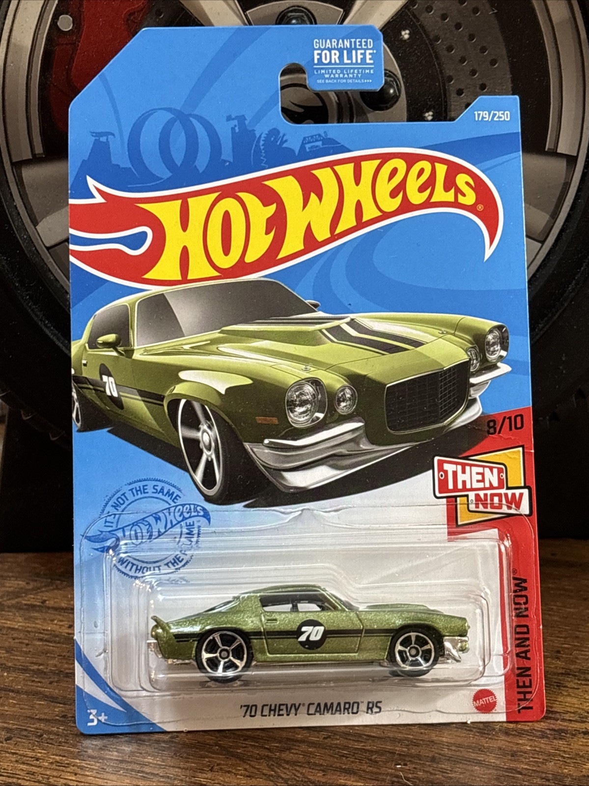 Hot Wheels ’70 Chevy Camaro RS Muscle Car Then & Now Series #8/10 Green Diecast