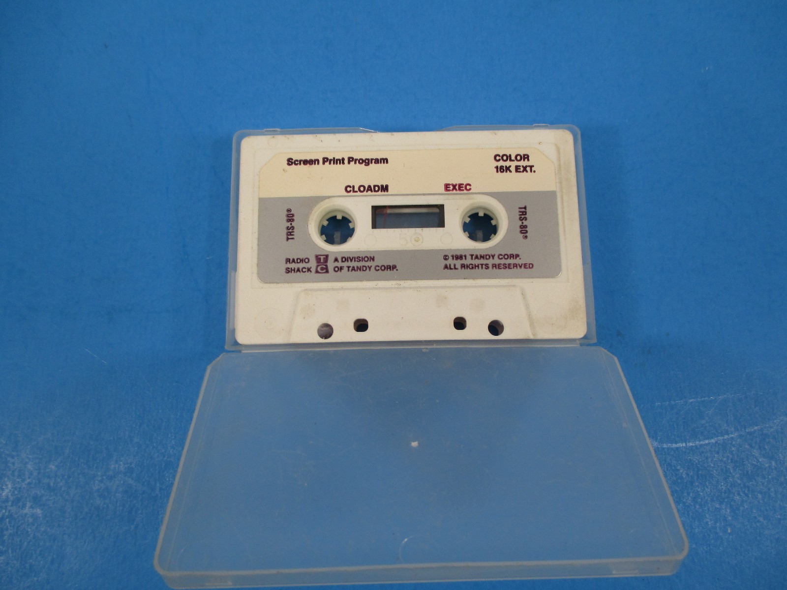 TRS-80 Screen Print Program Tape Radio Shack Tandy 1979 Color 16K Tape VS3 B1