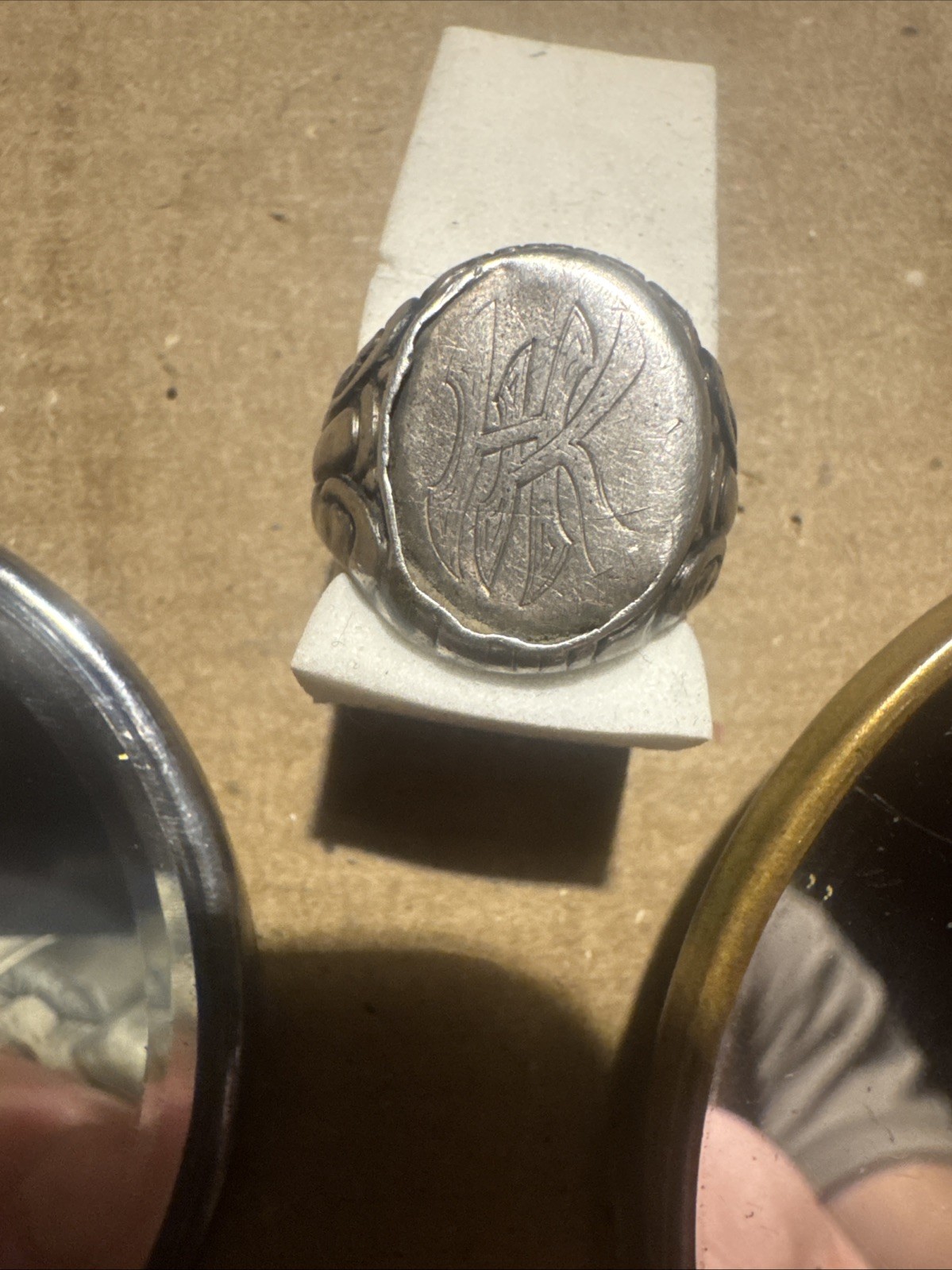 Nice Junk Drawer Hans Jenson Denmark Silver Plate Mirrors, Silver Ring? & More