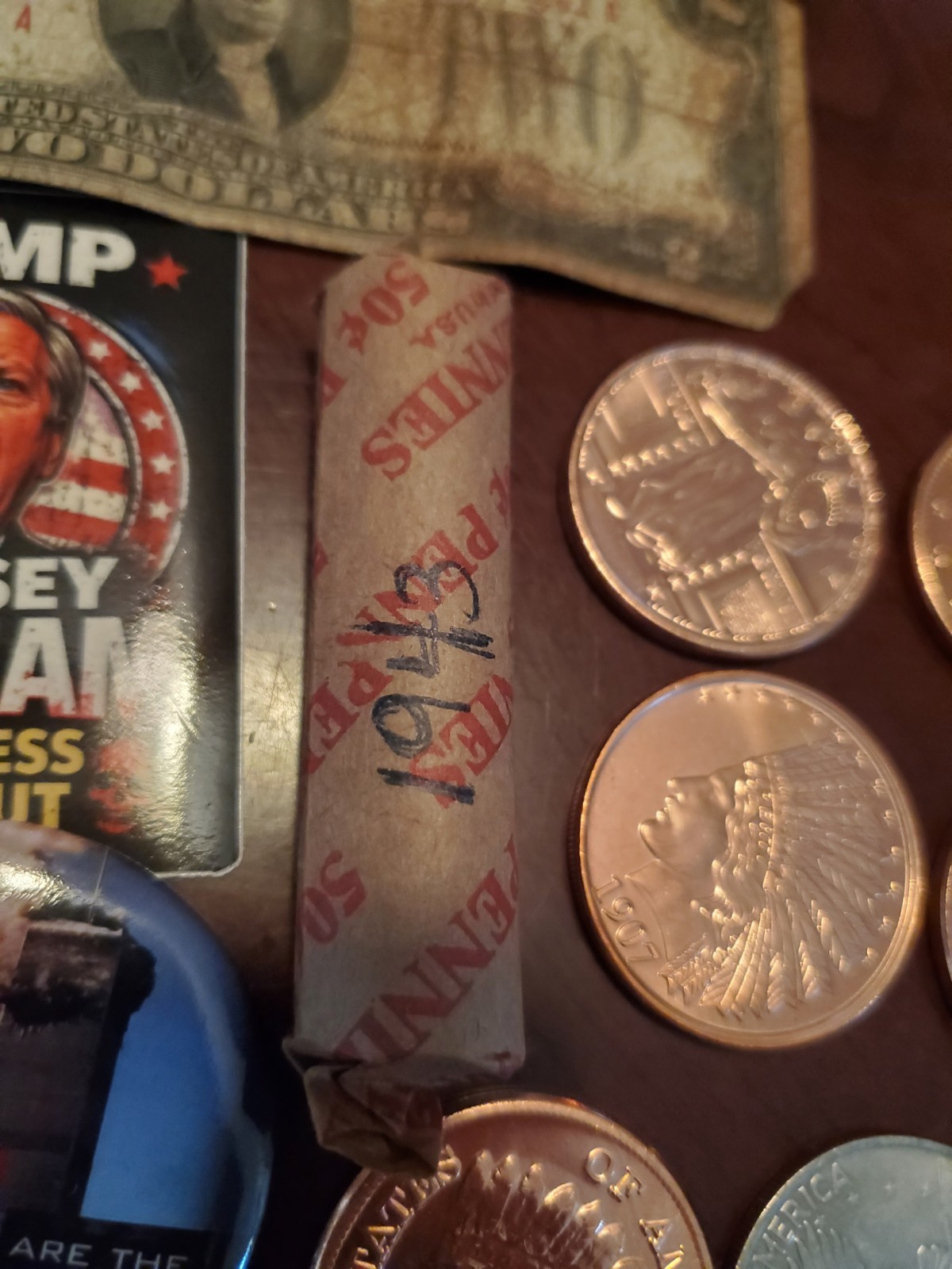JUNK DRAWER LOT Political Stickers Buttons Metals Coppers Civil War Heros 172pc