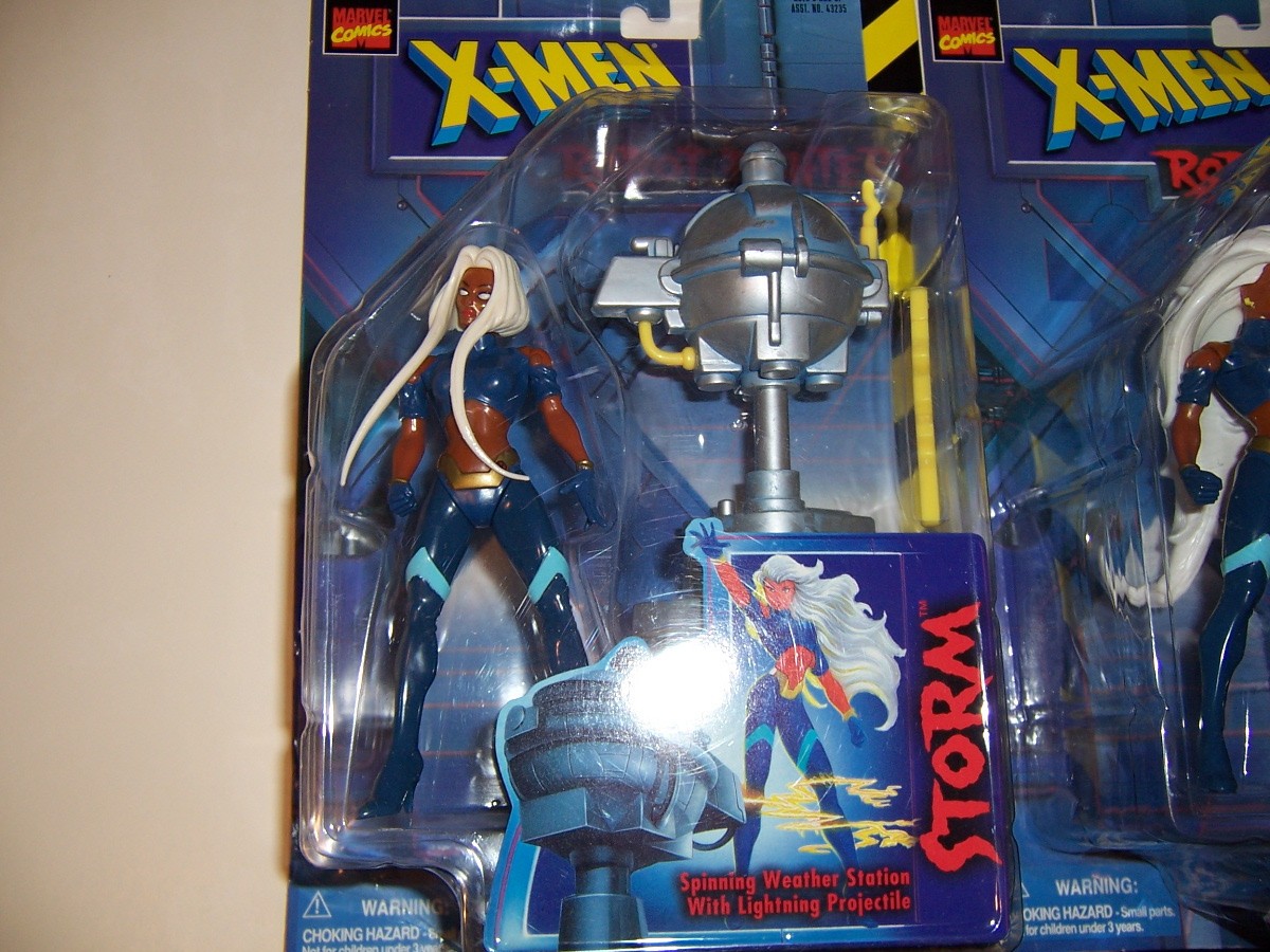 X-Men Robot Fighter Complete Toybiz 6 Set Storm Wolverine Jubilee Gambit Cyclops