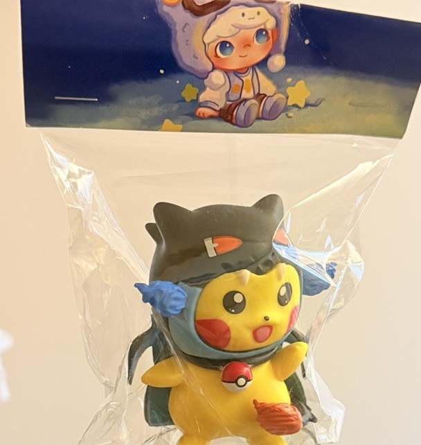 Pikachu Mega Charizard X Cosplay Figure Collectible Pokemon Style Toy Cute