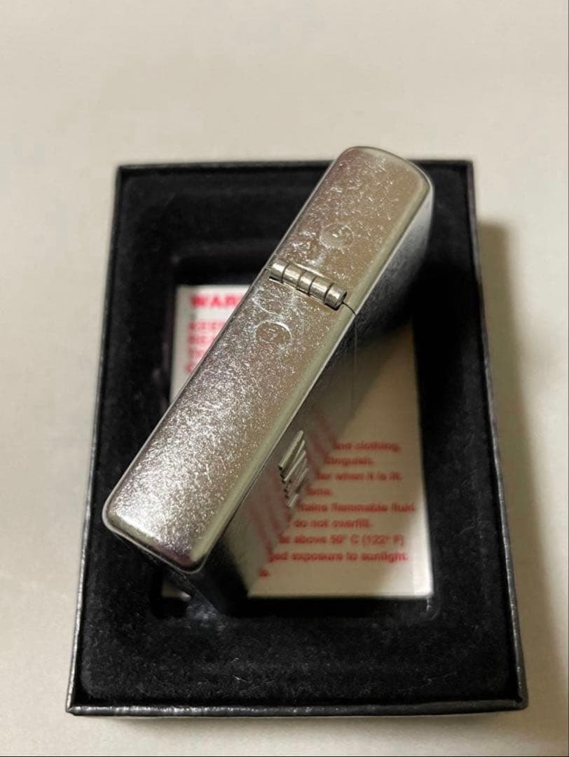 Zippo NAVY metal letter pasted, antique processing, made in 2006, rare item,