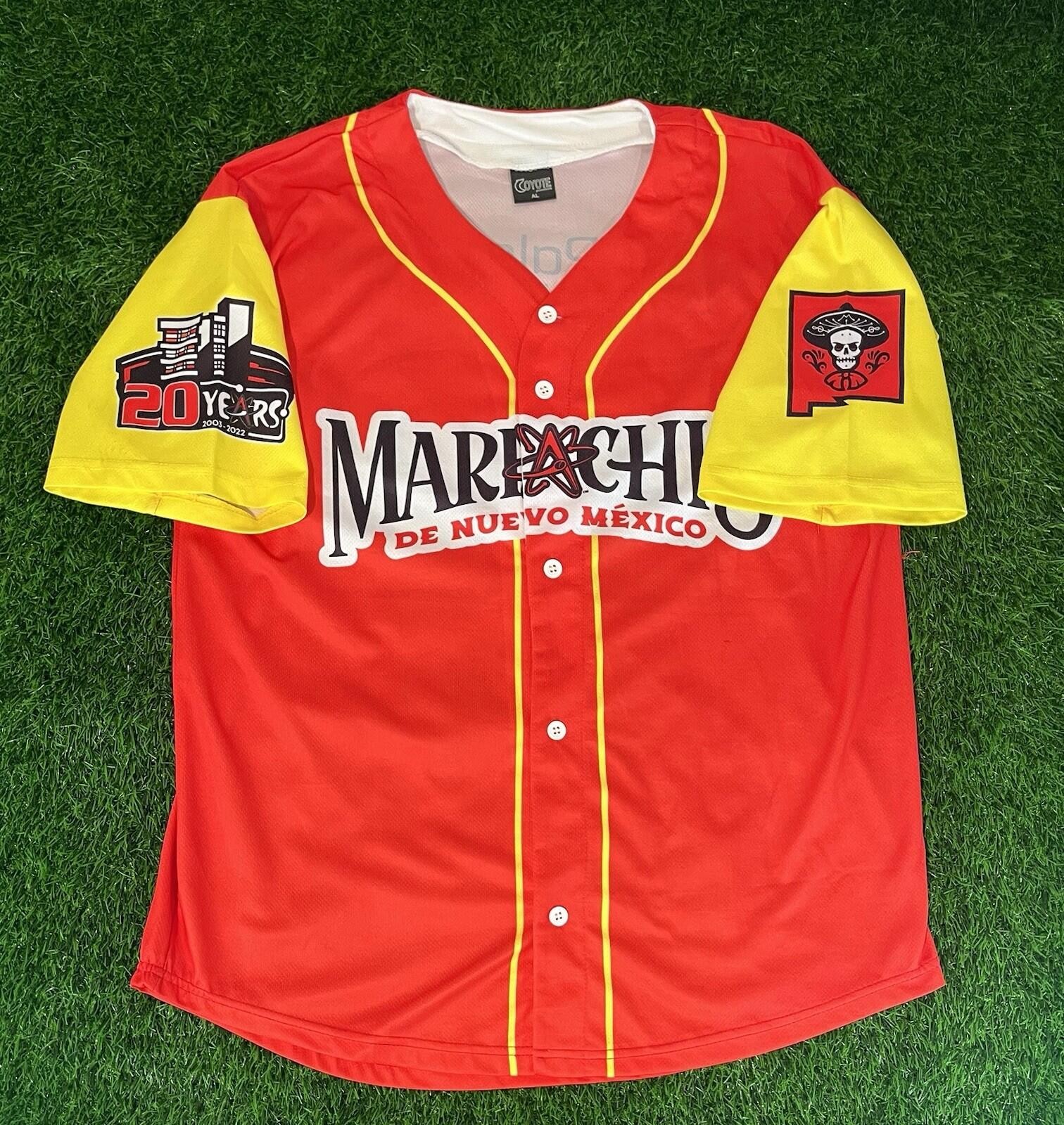 Albuquerque Isotopes 20th Anniversary Marachis de Nuevo Mexico Jersey Adult L